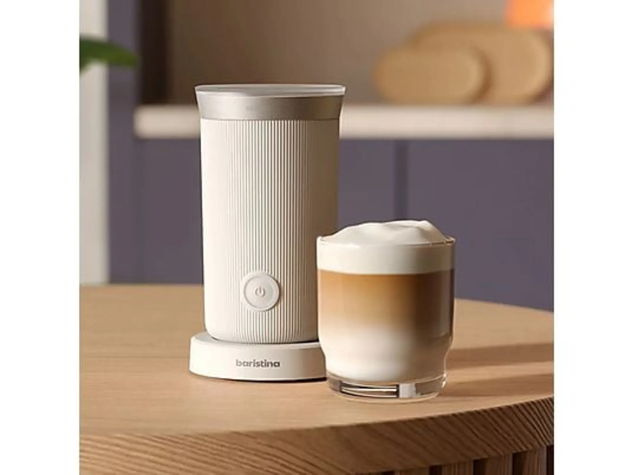 Philips Machine à Expresso Baristina BAR303/00 + Mousseur à lait - Blanc image
