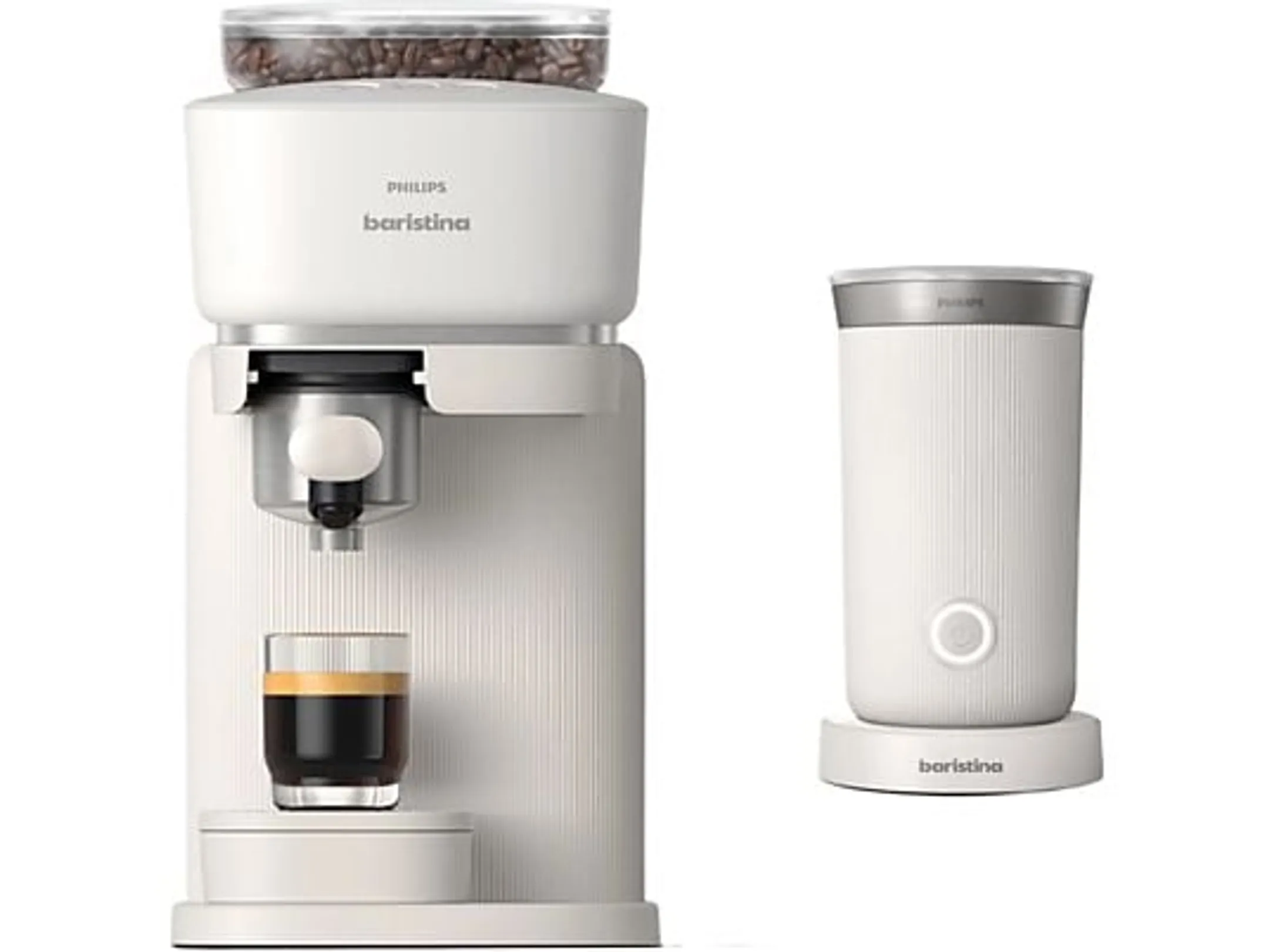 Espressomachine Baristina BAR303/00 + Melkopschuimer Wit