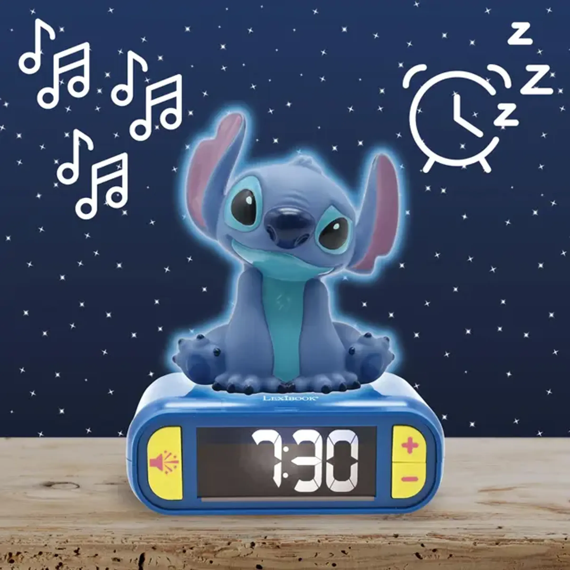Lexibook Stitch wekker met nachtlampje - Blauw image