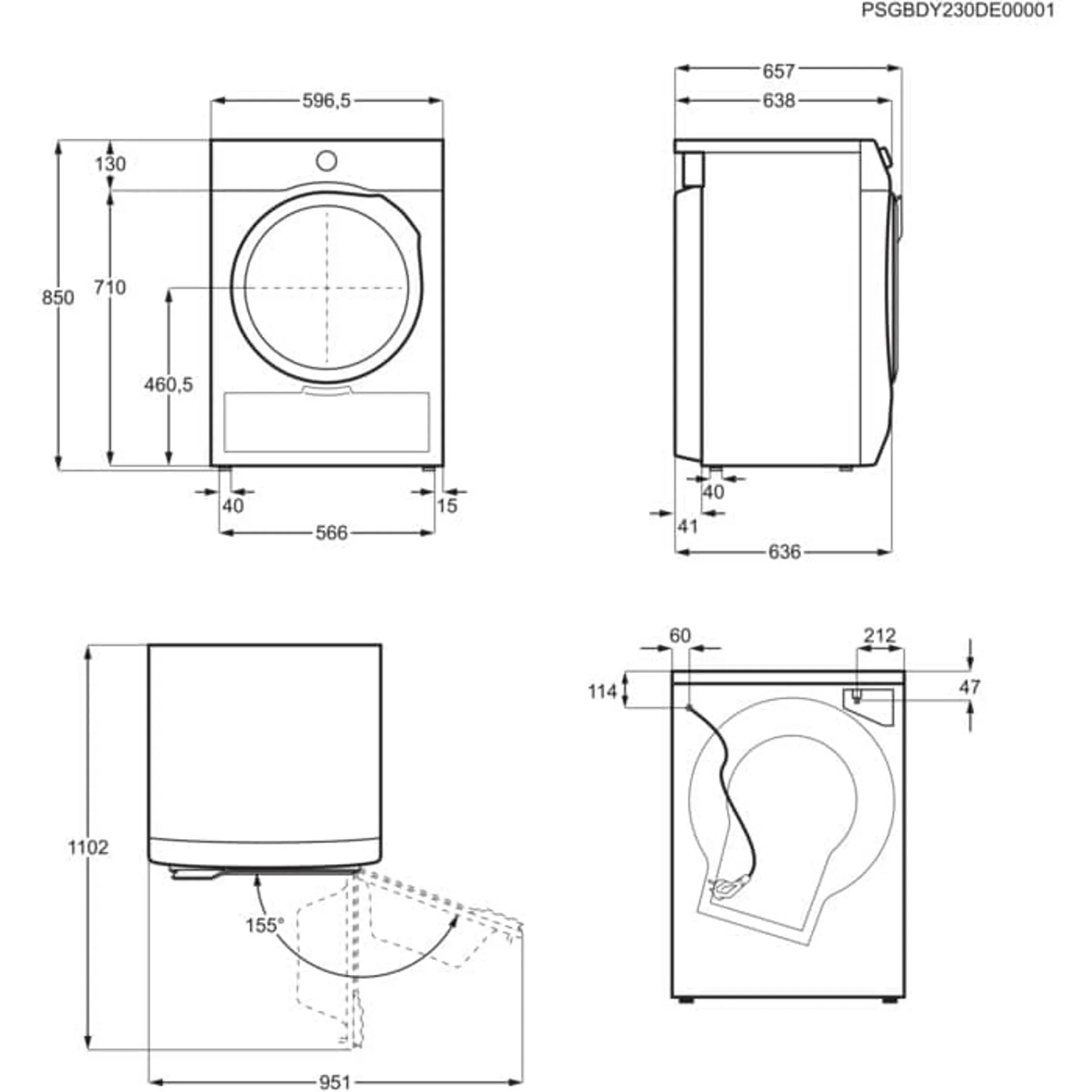 AEG Droogkast TR99B76C image