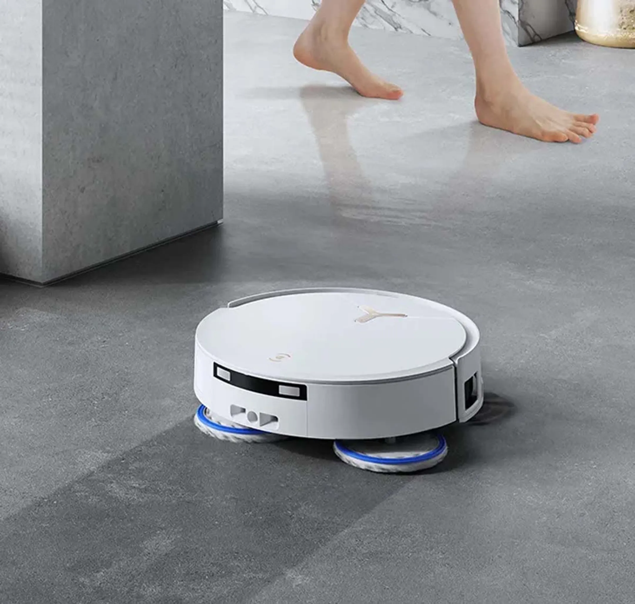 Ecovacs Aspirateur robot 2en1 T50 MAX PRO OMNI Blanc image