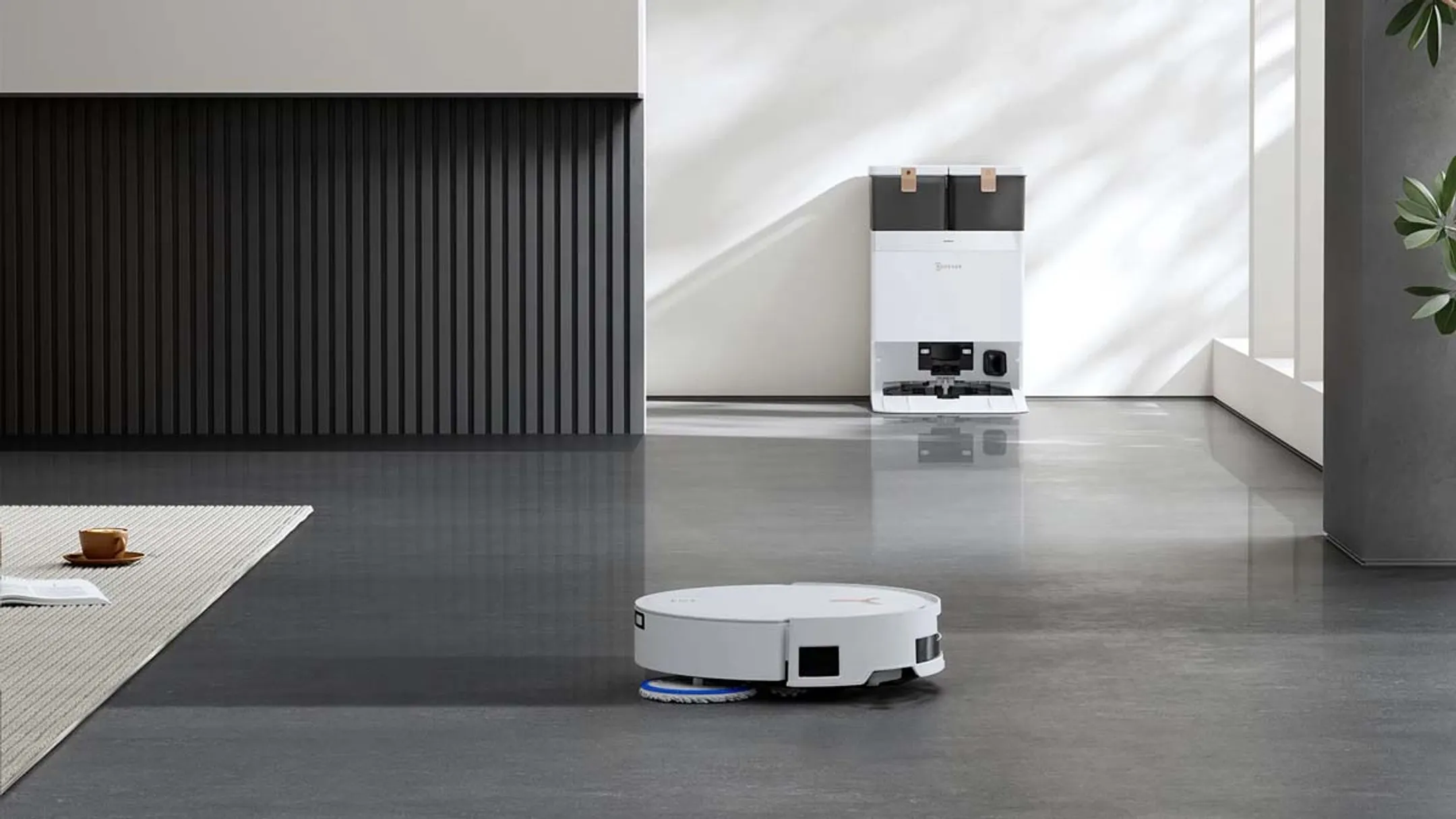 Ecovacs Aspirateur robot 2en1 T50 MAX PRO OMNI Blanc image