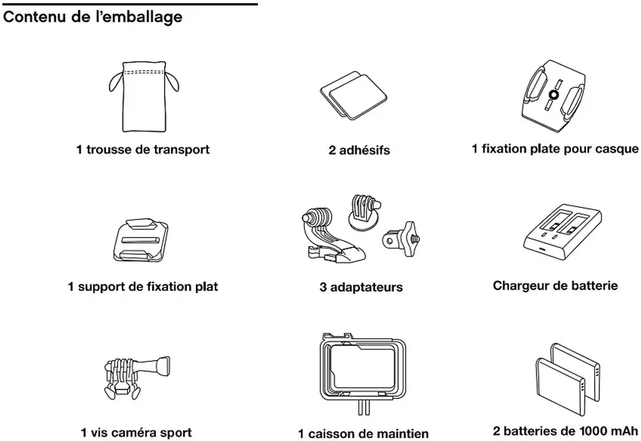 Essentiel-B XTREM 11 sportcamera - Zwart image