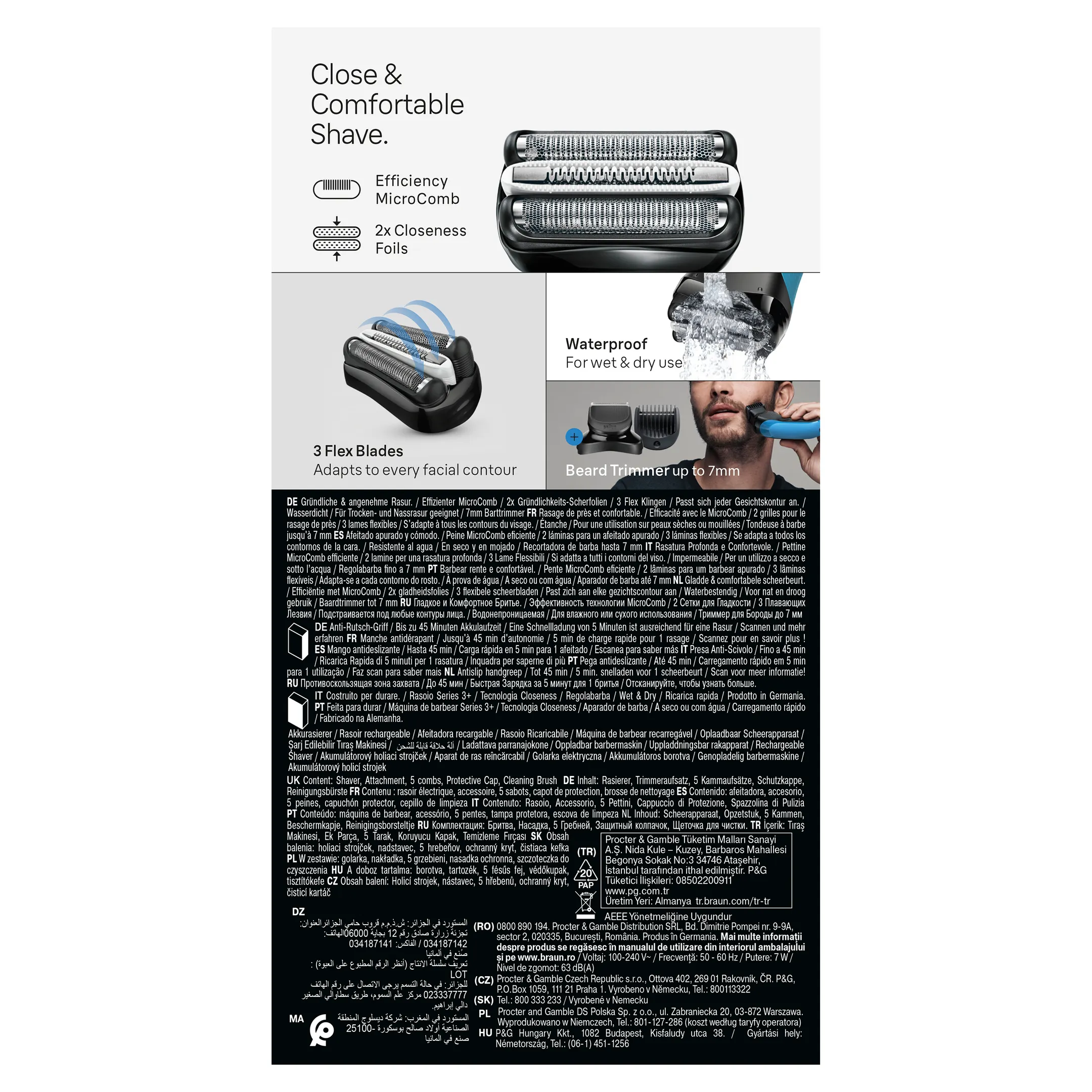 Braun Elektrisch scheerapparaat Series 3 3010BT image