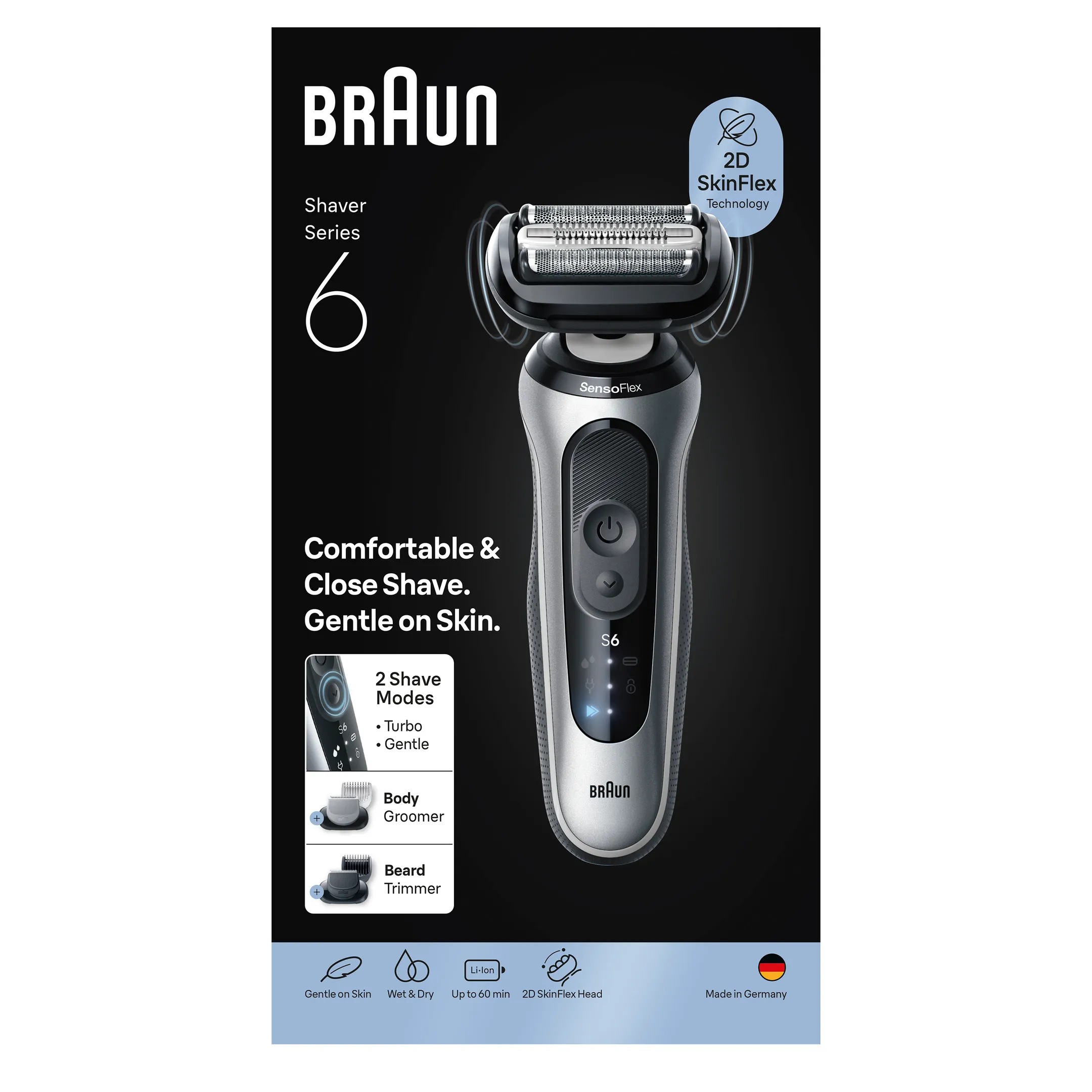 Braun Elektrisch scheerapparaat Series 6 62-S1650s image