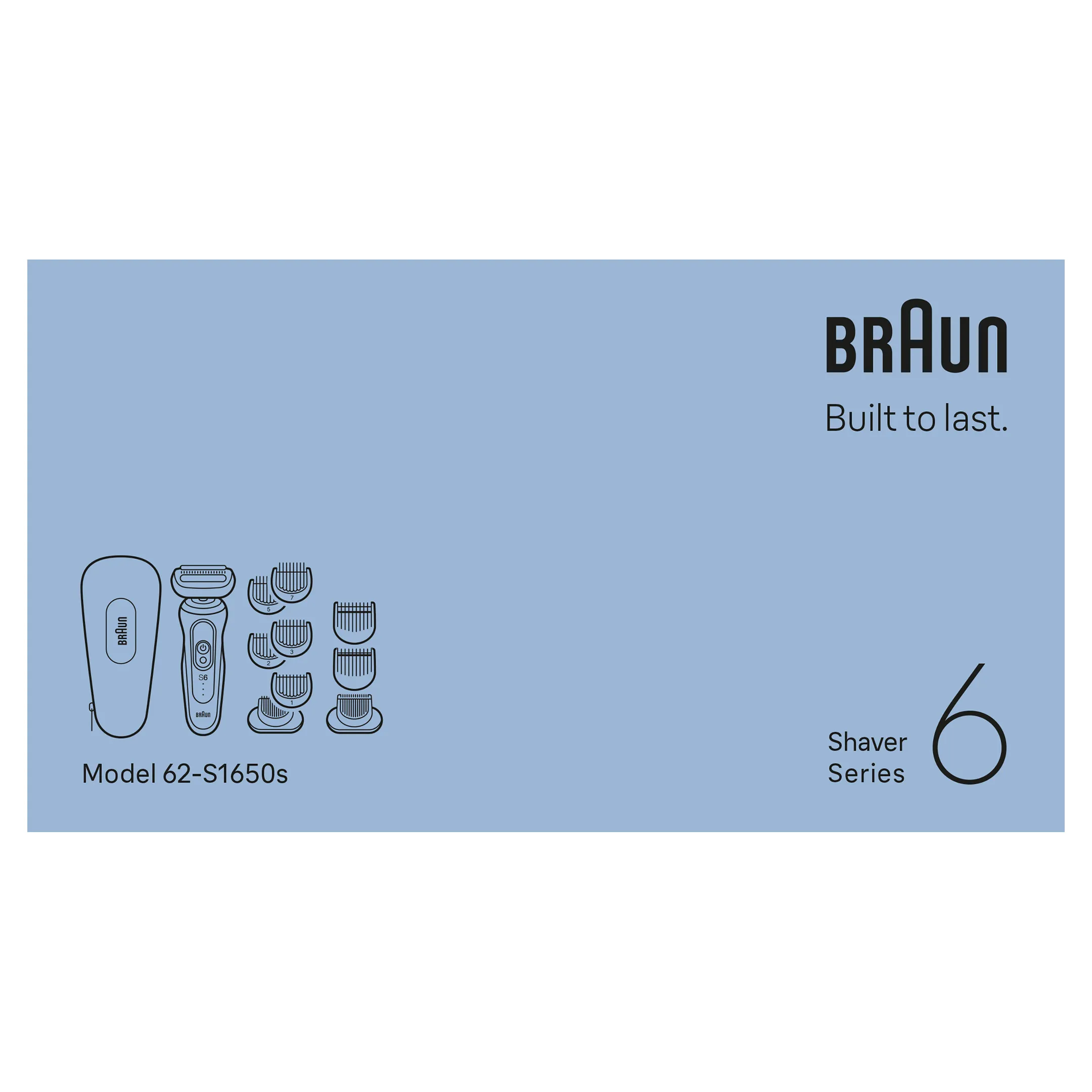 Braun Elektrisch scheerapparaat Series 6 62-S1650s image