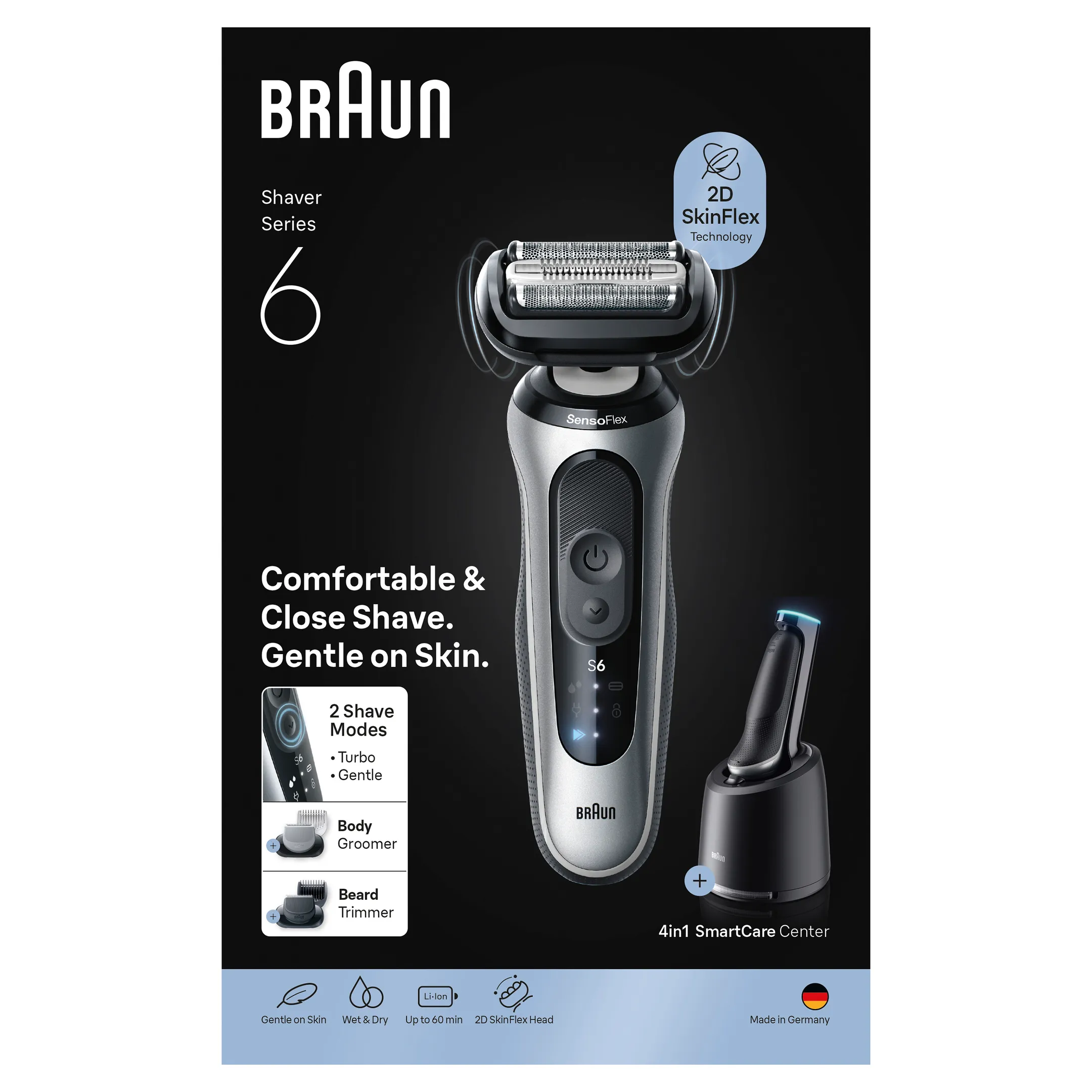Braun Elektrisch scheerapparaat Series 6 62-S7650cc image