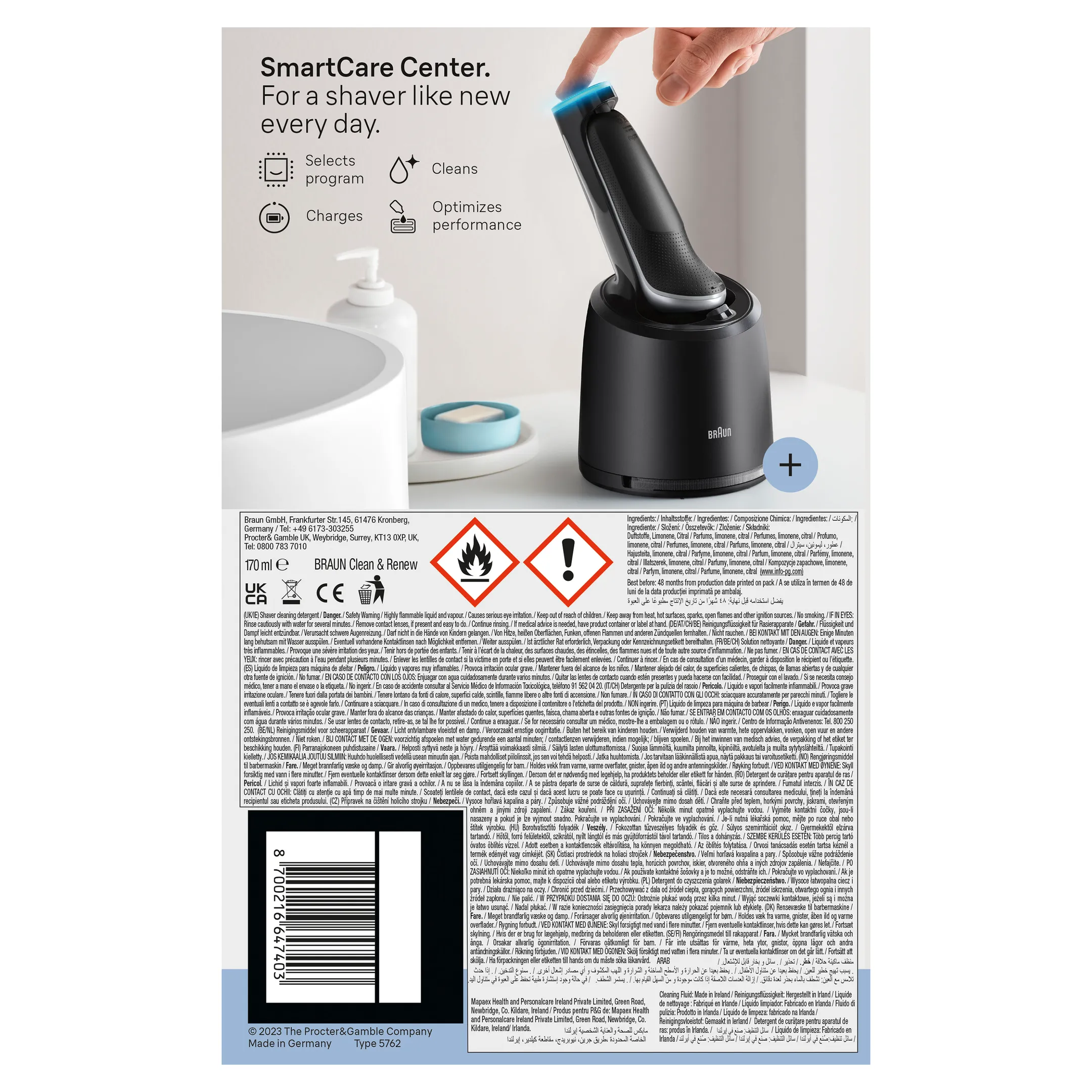 Braun Elektrisch scheerapparaat Series 6 62-S7650cc image