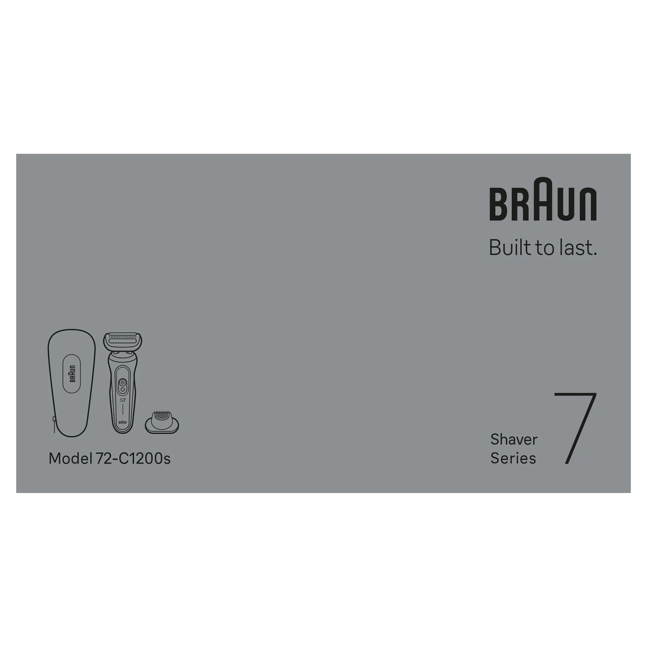 Braun Elektrisch scheerapparaat Series 7 72-C1200s image