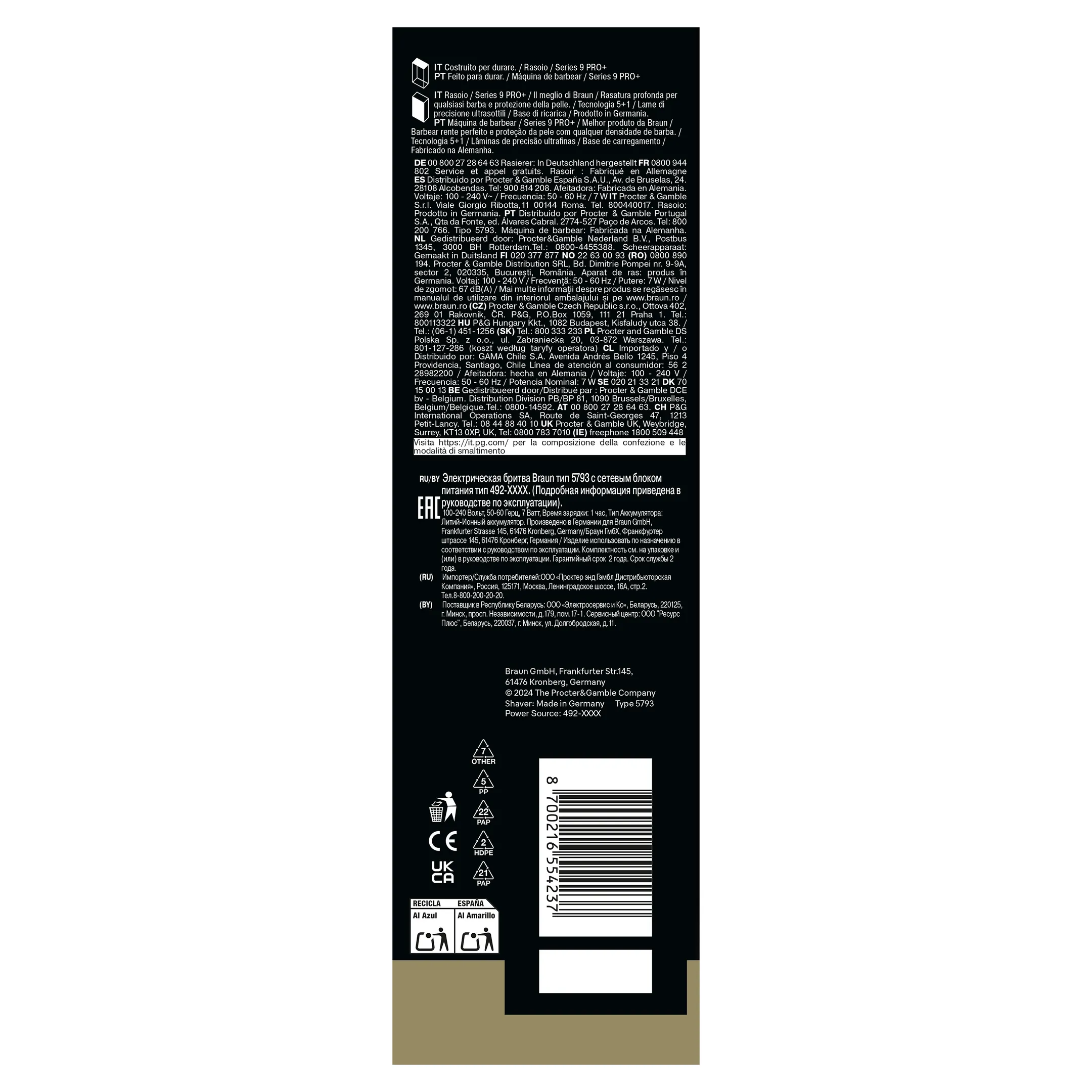 Braun Elektrisch scheerapparaat Series 9 9615s image