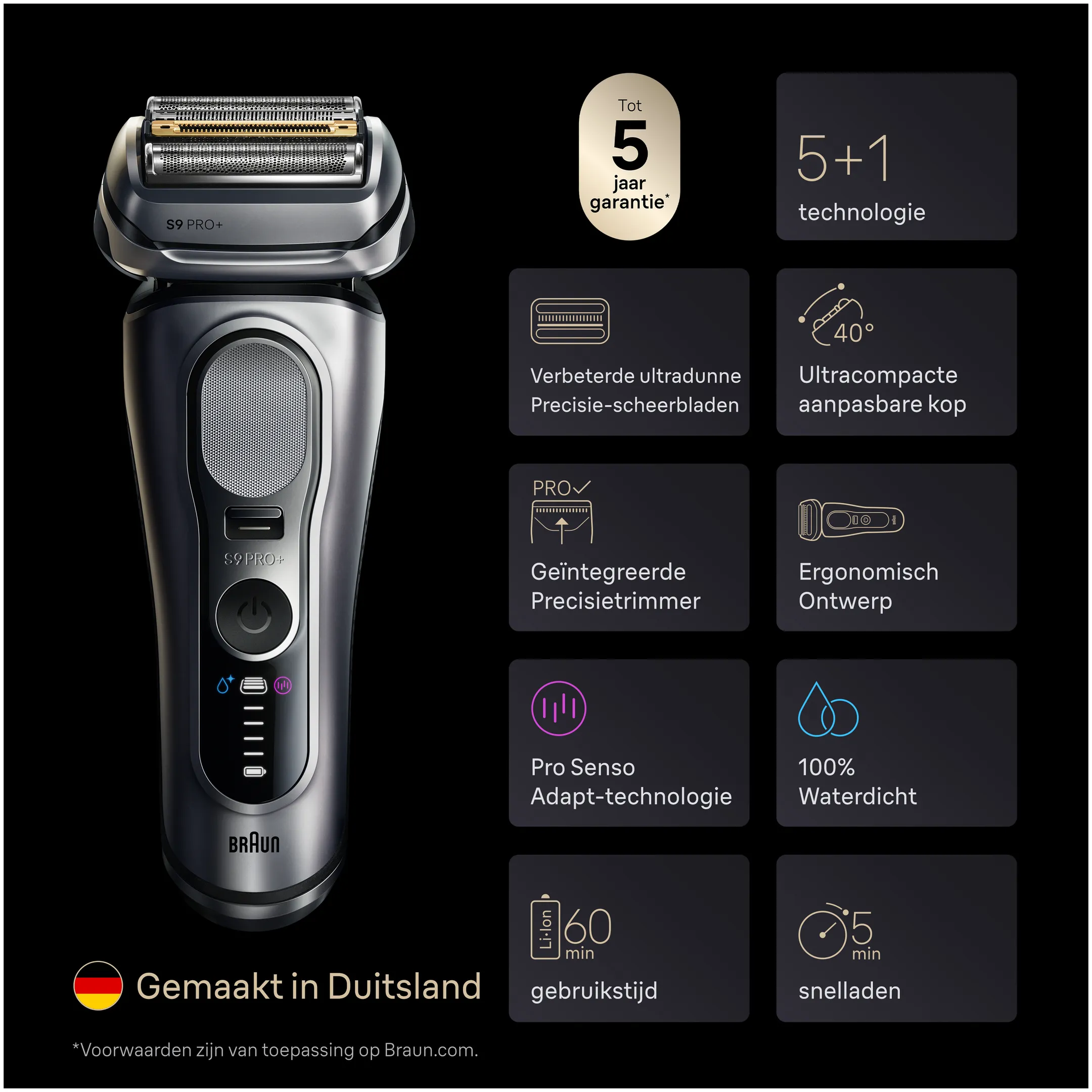 Braun Elektrisch scheerapparaat Series 9 9615s image