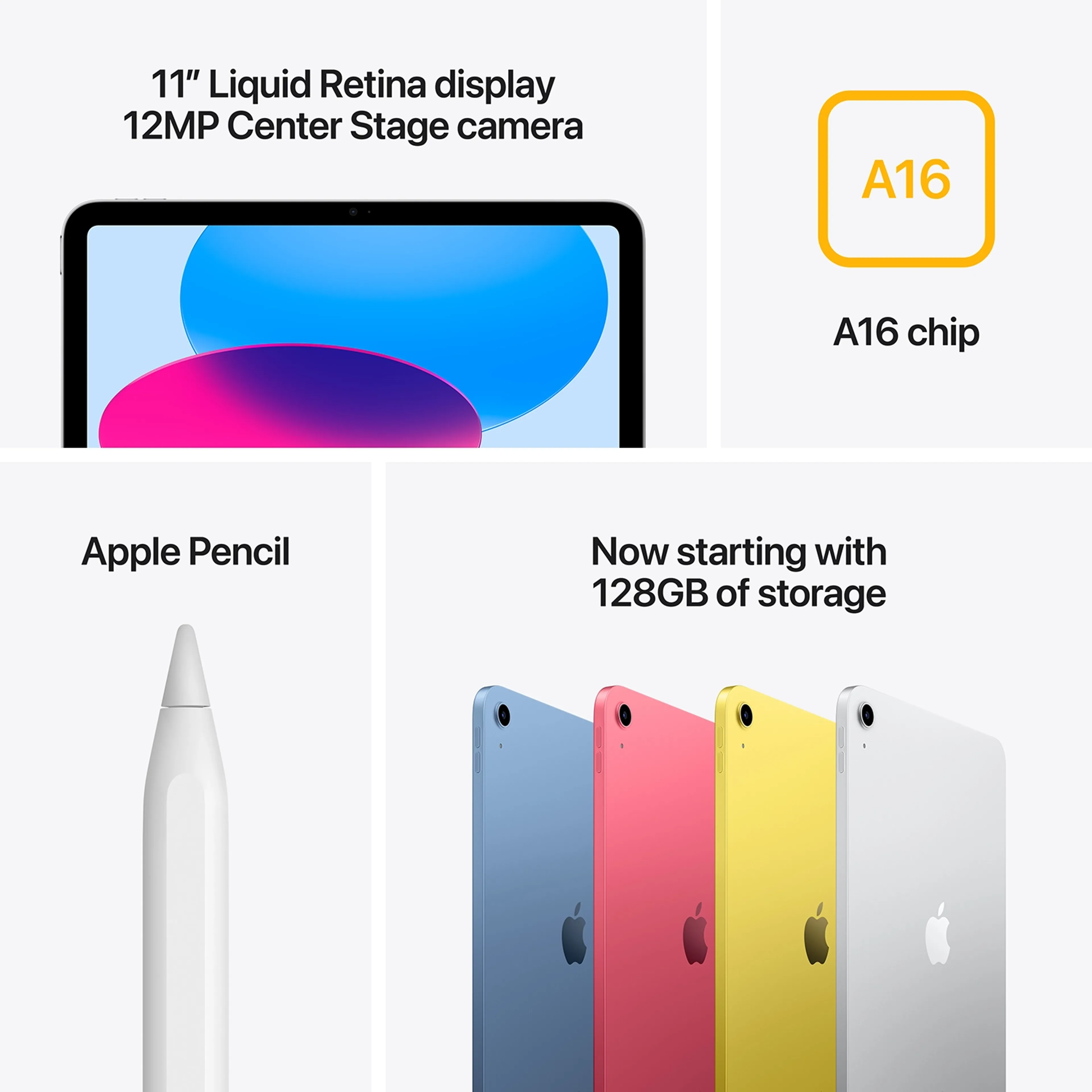 Apple iPad (2025) Wifi 128GB Blauw + Pencil (USB-C) image