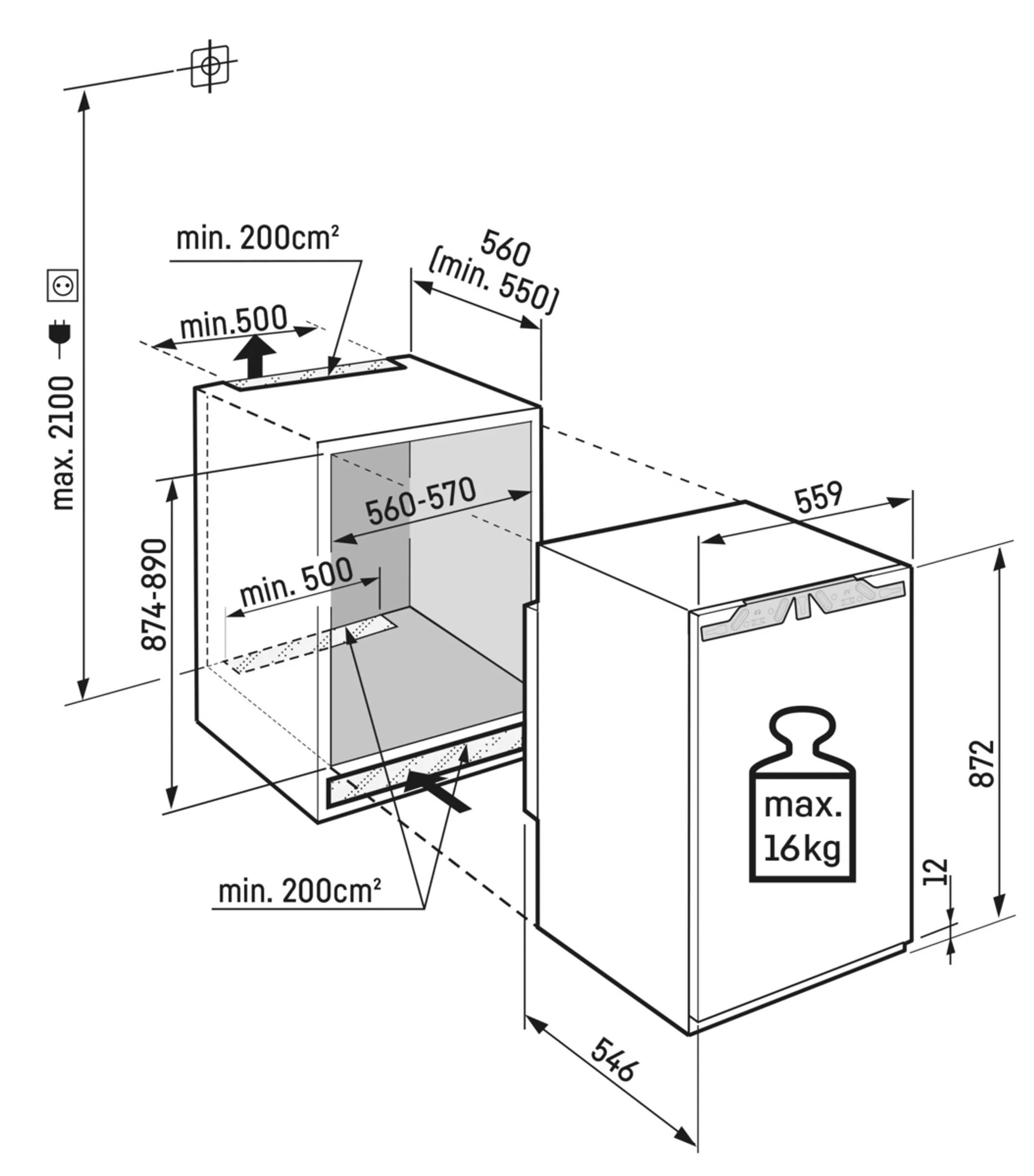 Liebherr Congèlateur encastrable IFd 3904 image