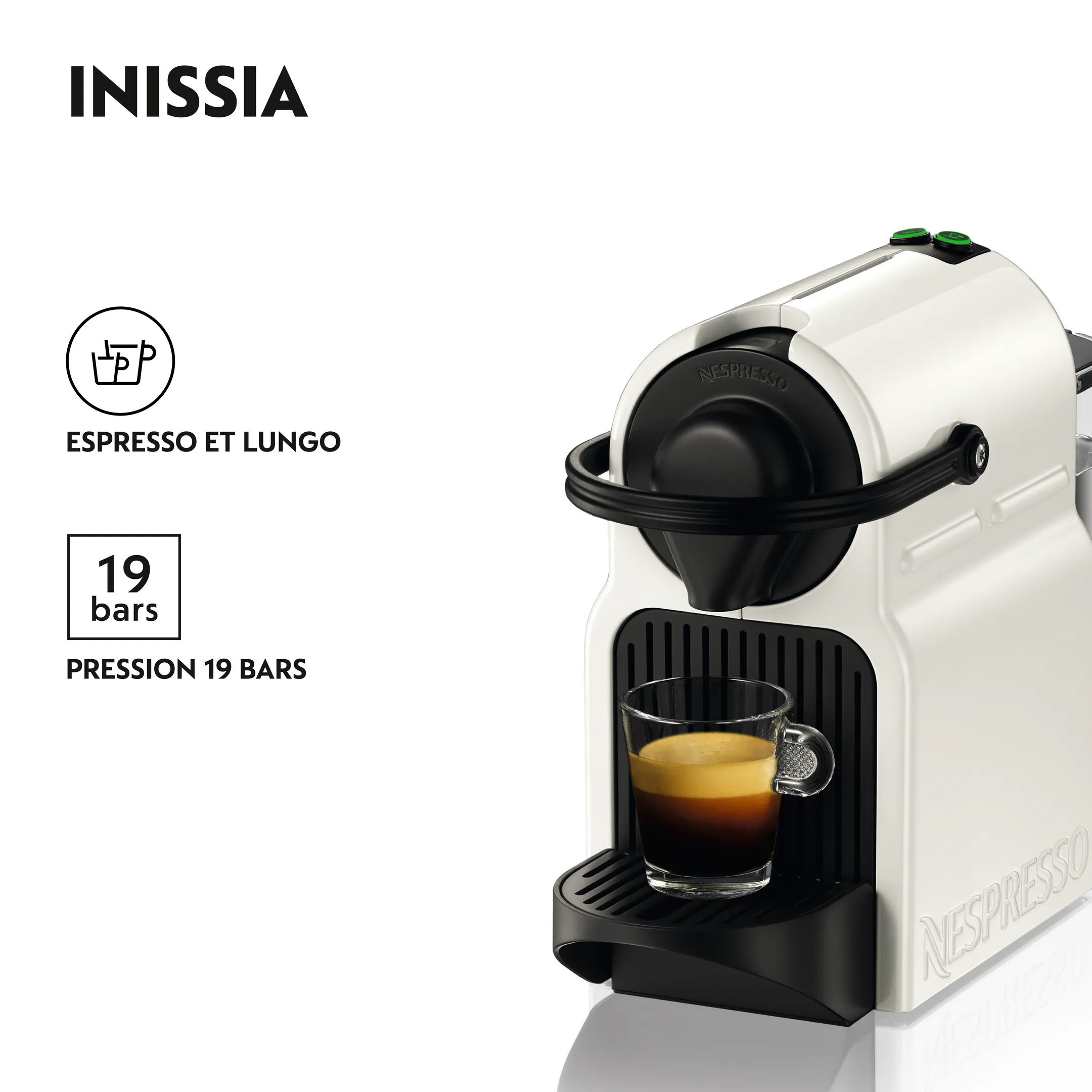 Krups Nespresso Machine à café Inissia White image