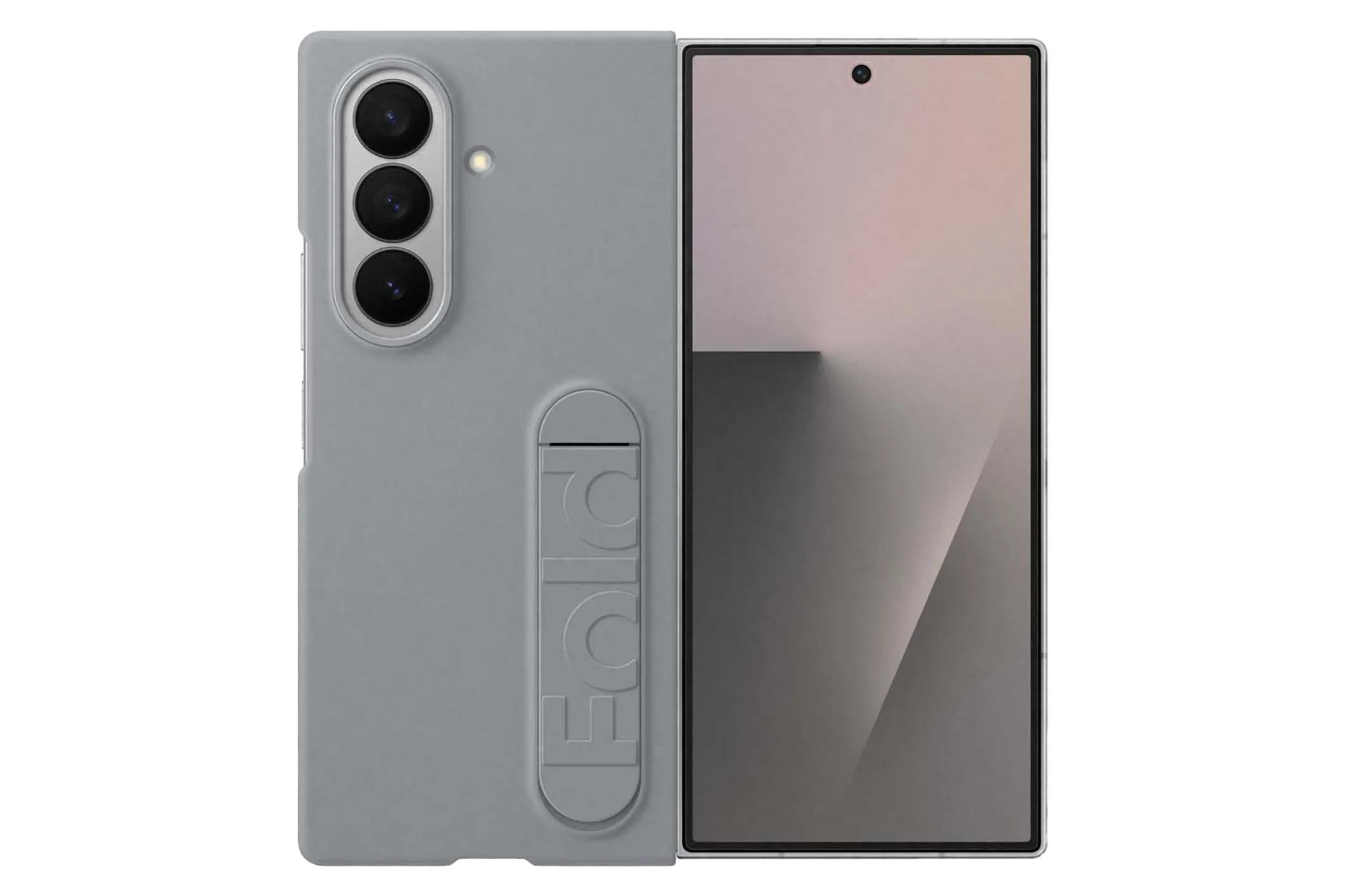 Coque en silicone pour Galaxy Z Fold7 - Gris