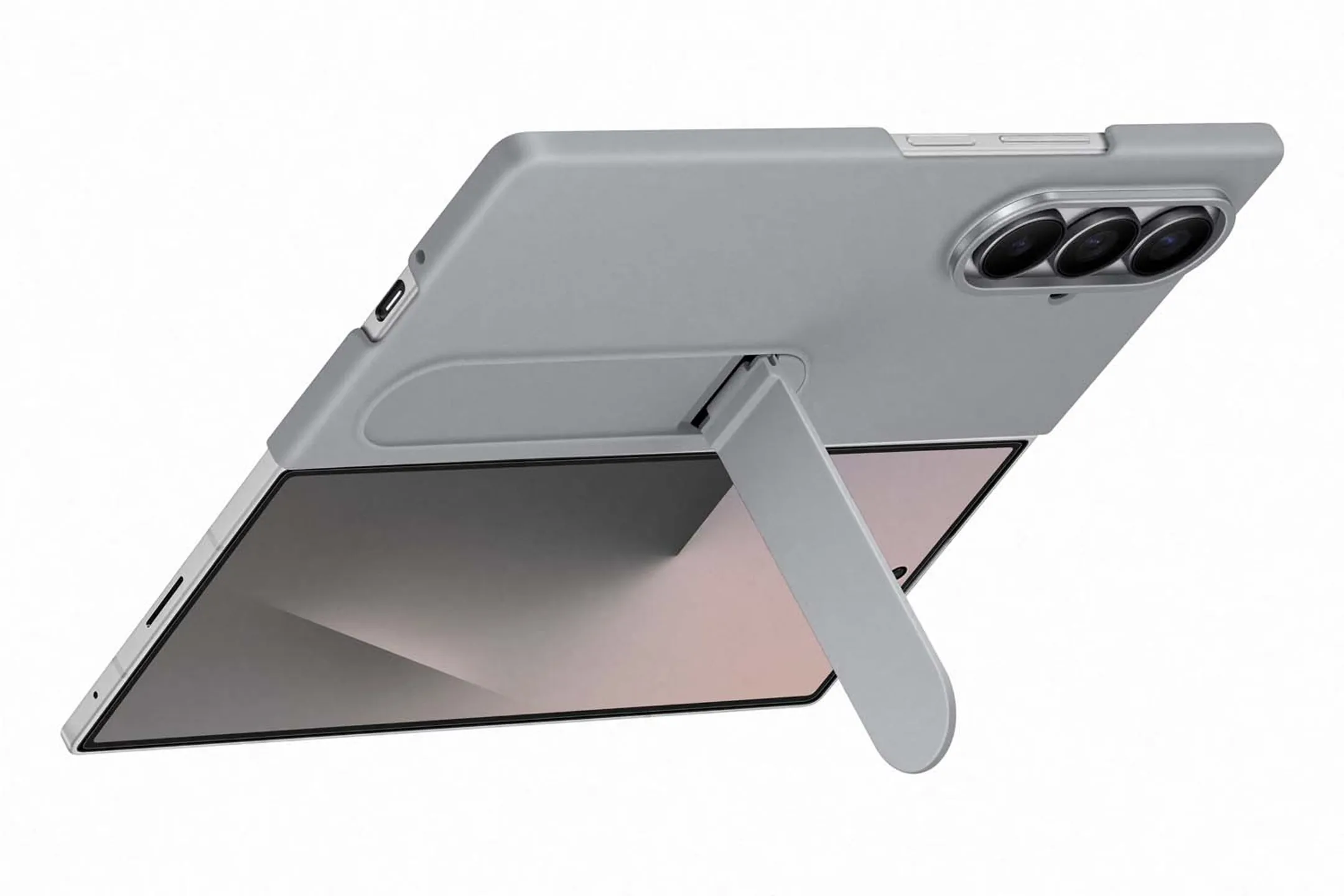 Samsung Coque en silicone pour Galaxy Z Fold7 - Gris image