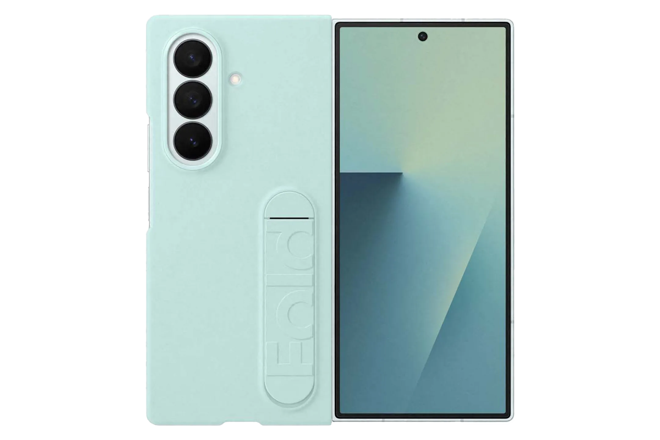 Coque en silicone pour Galaxy Z Fold7 - Menthe