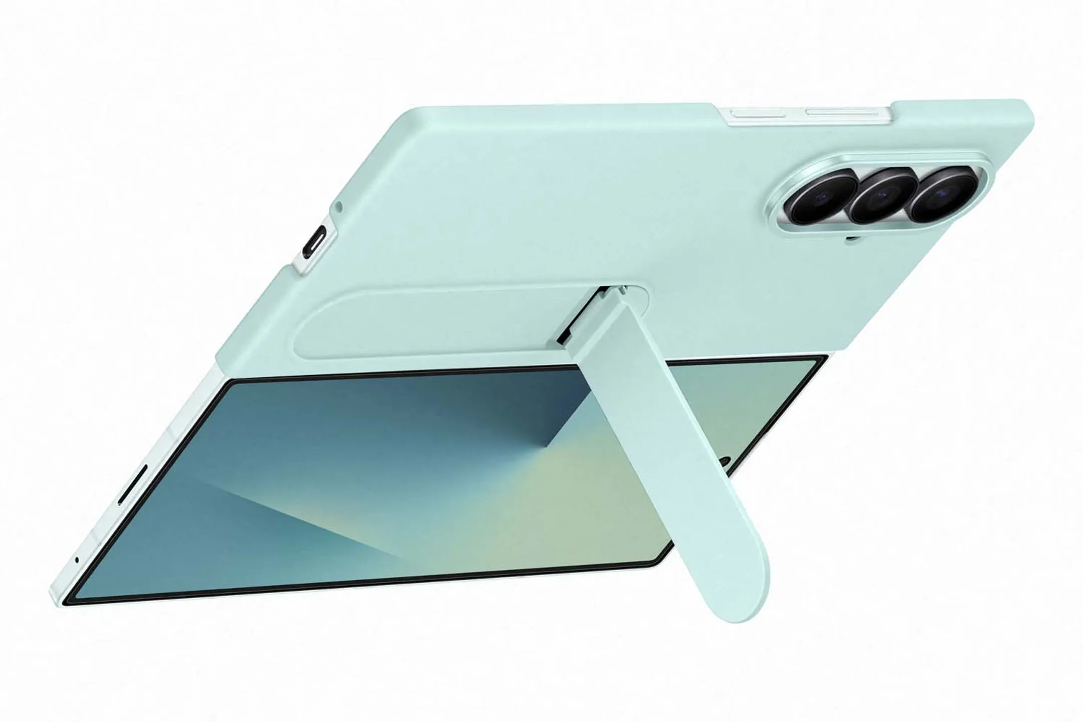Samsung Coque en silicone pour Galaxy Z Fold7 - Menthe image