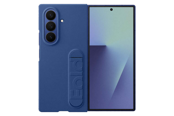 Coque en silicone pour Galaxy Z Fold7 - Bleu