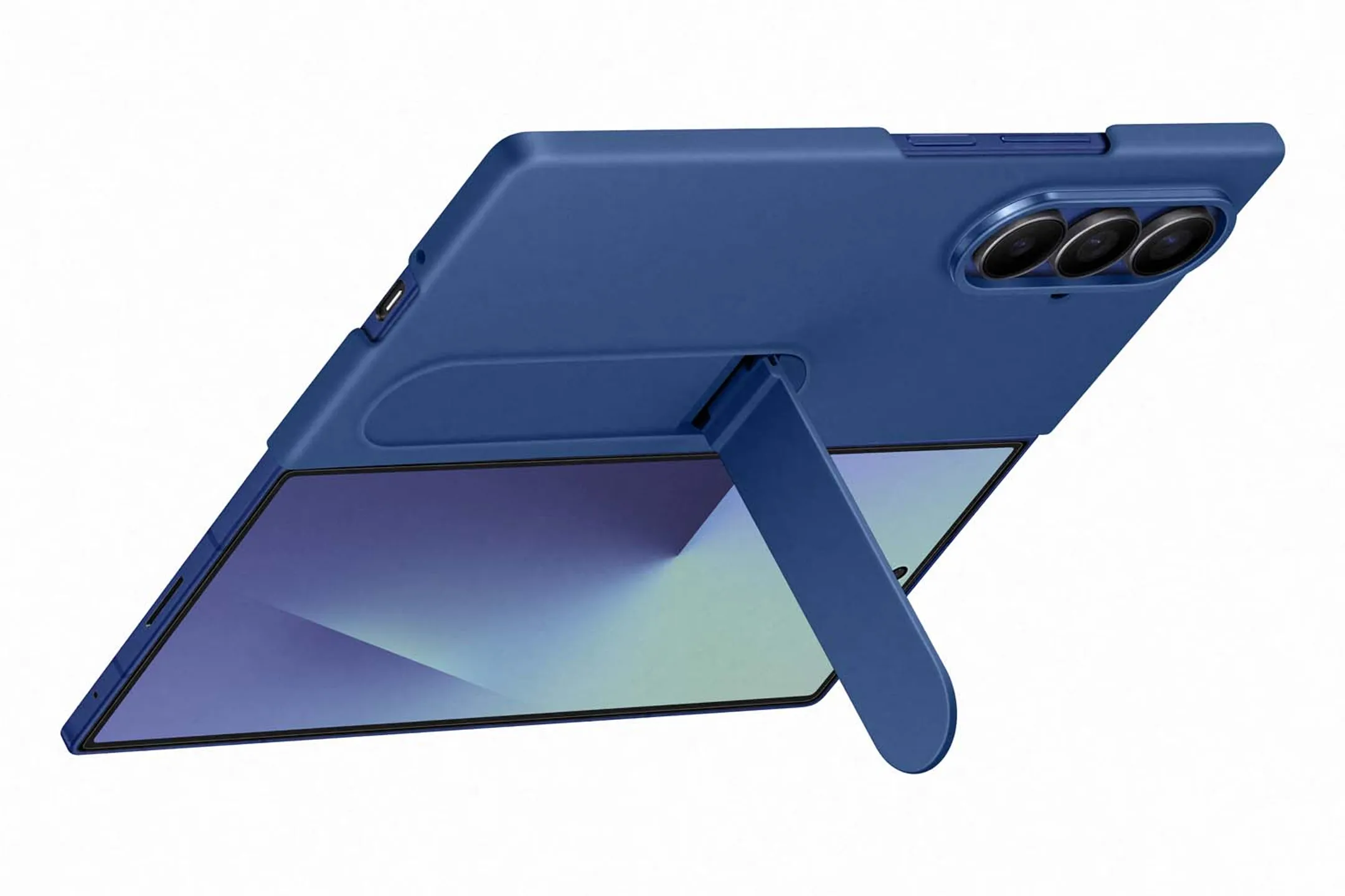 Samsung Coque en silicone pour Galaxy Z Fold7 - Bleu image
