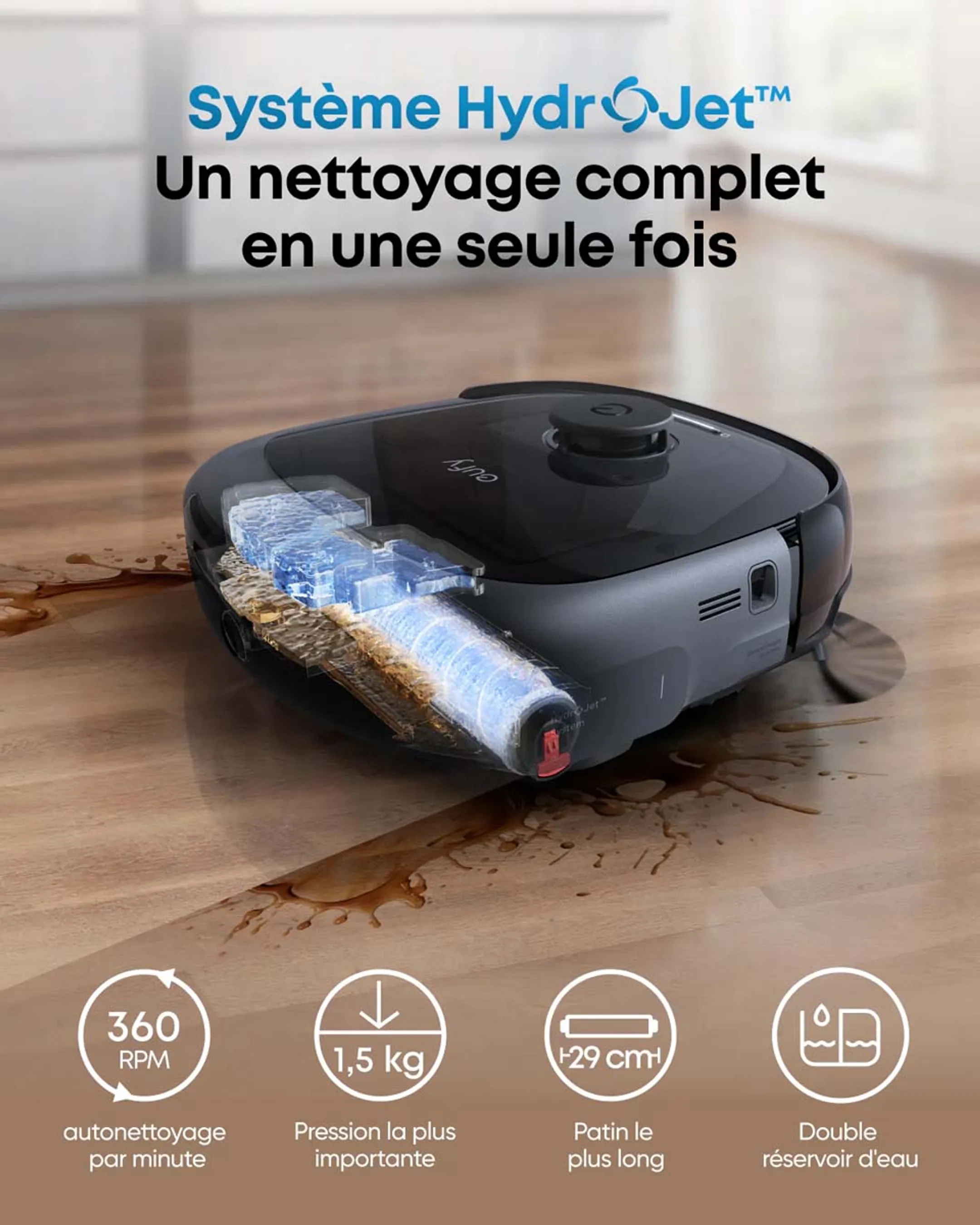Eufy Aspirateur robot 3en1 Omni E28 image
