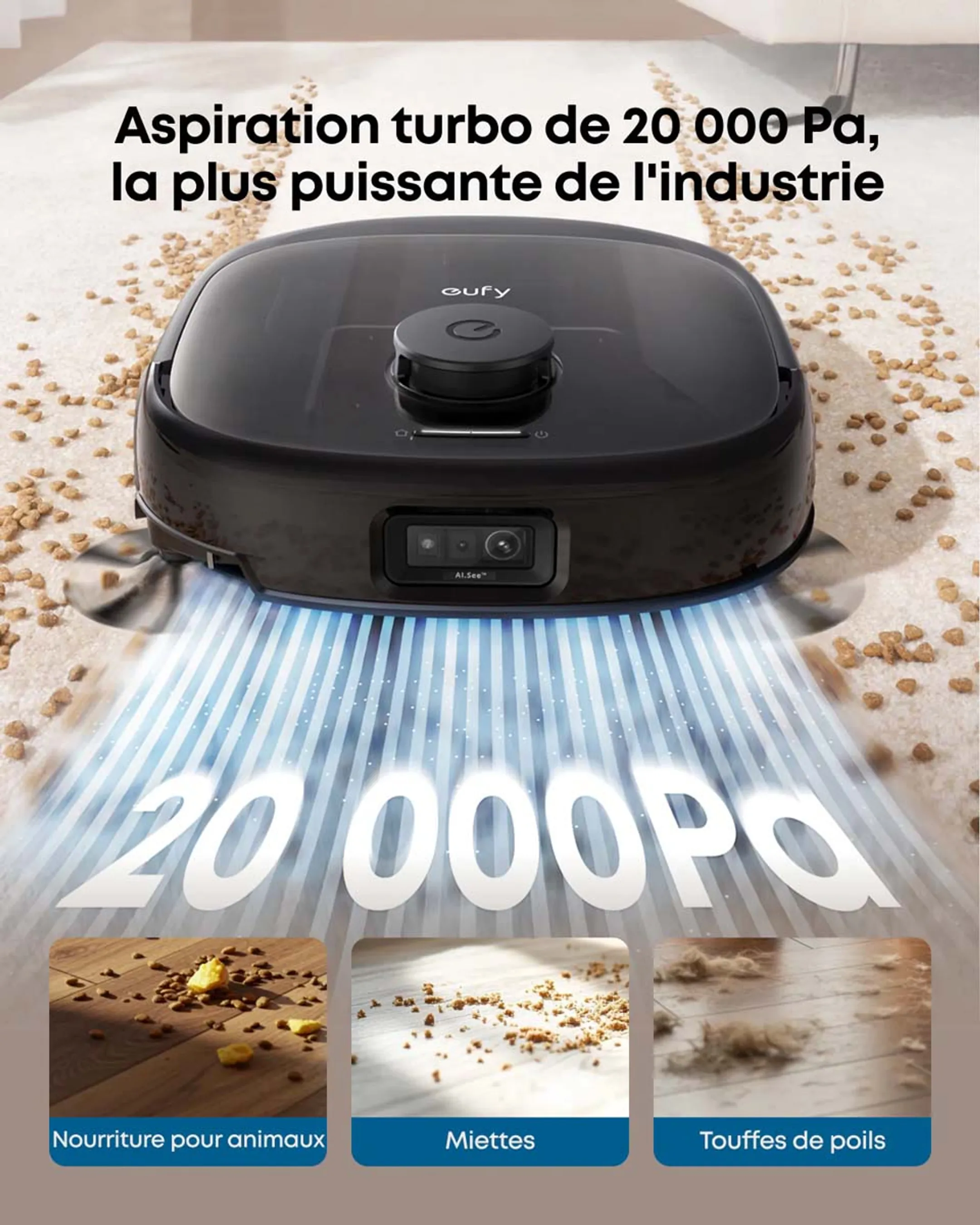 Eufy Aspirateur robot 3en1 Omni E28 image