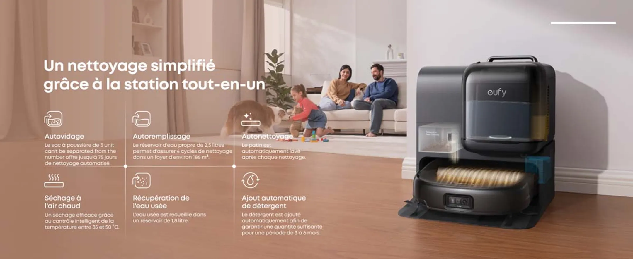 Eufy Aspirateur robot 3en1 Omni E28 image