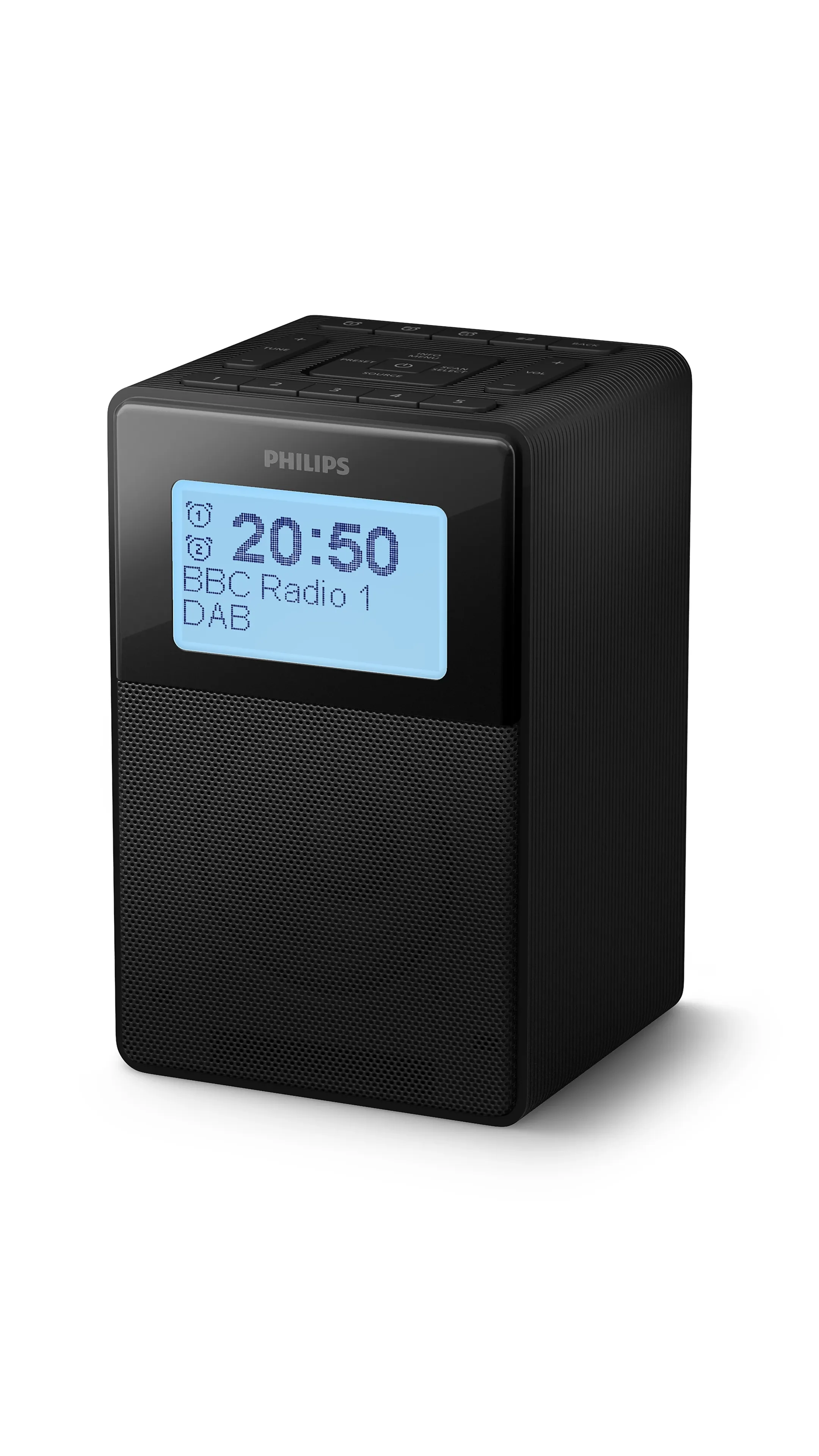 Philips TAR5100/10 wekkerradio - Zwart image