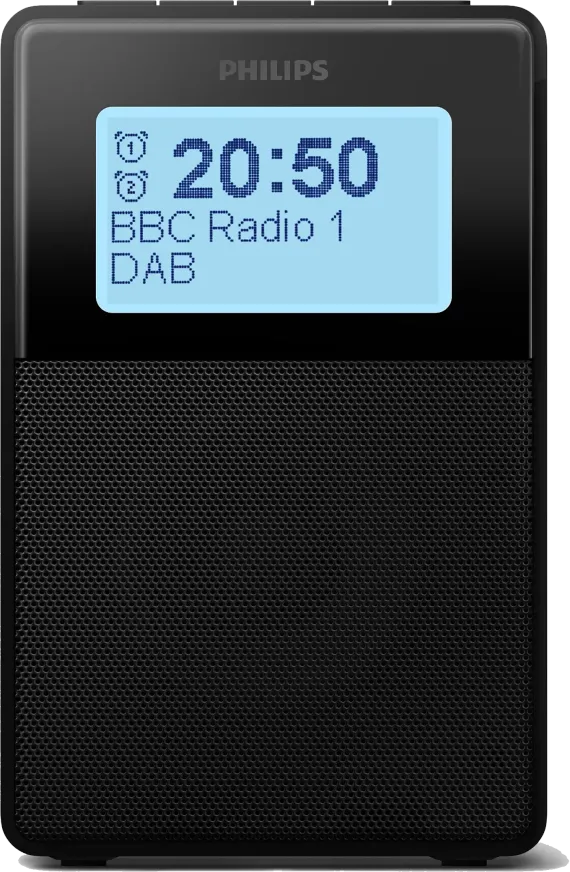 TAR5100/10 wekkerradio - Zwart