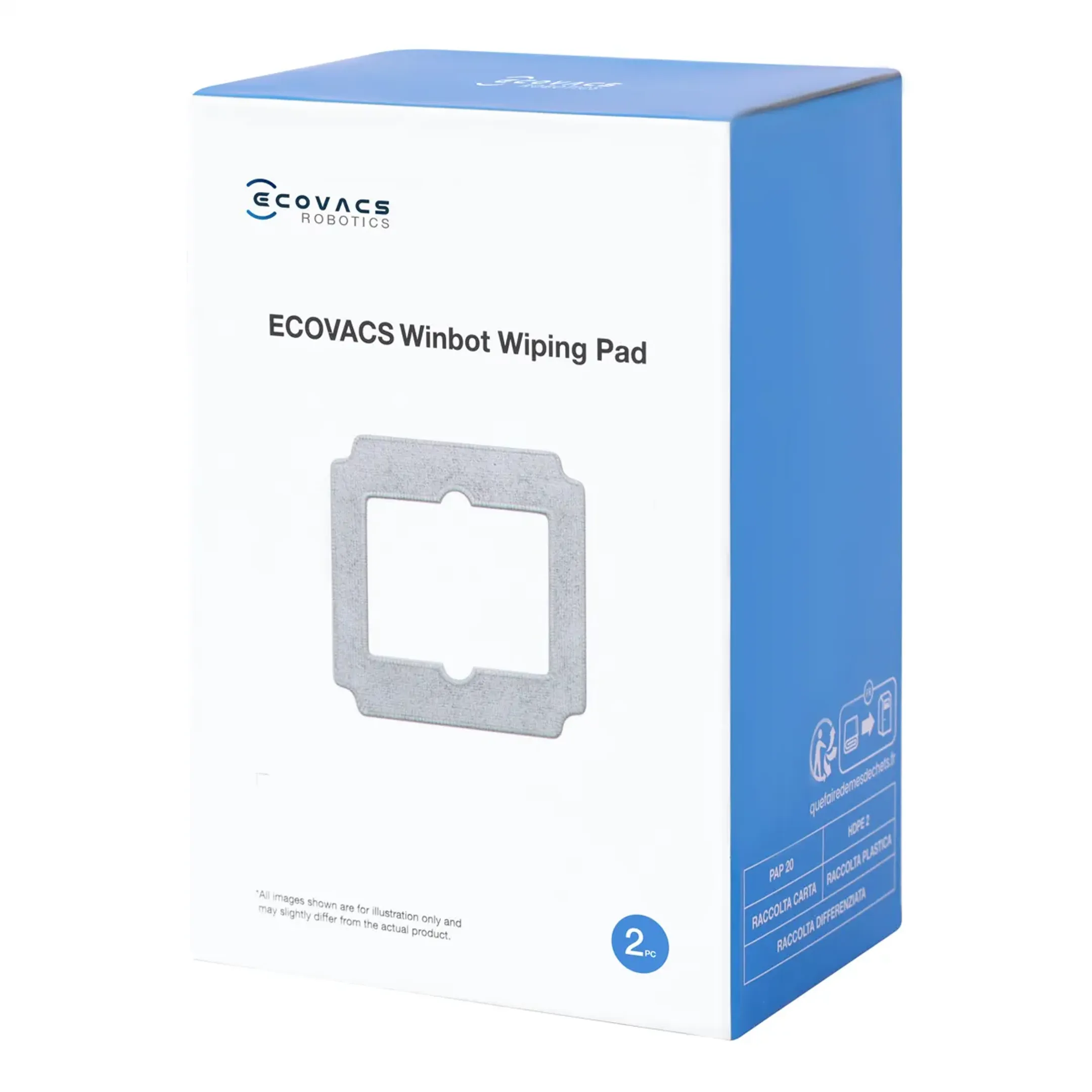 Ecovacs Lingettes pour robot lave-vitre Winbot Mini image