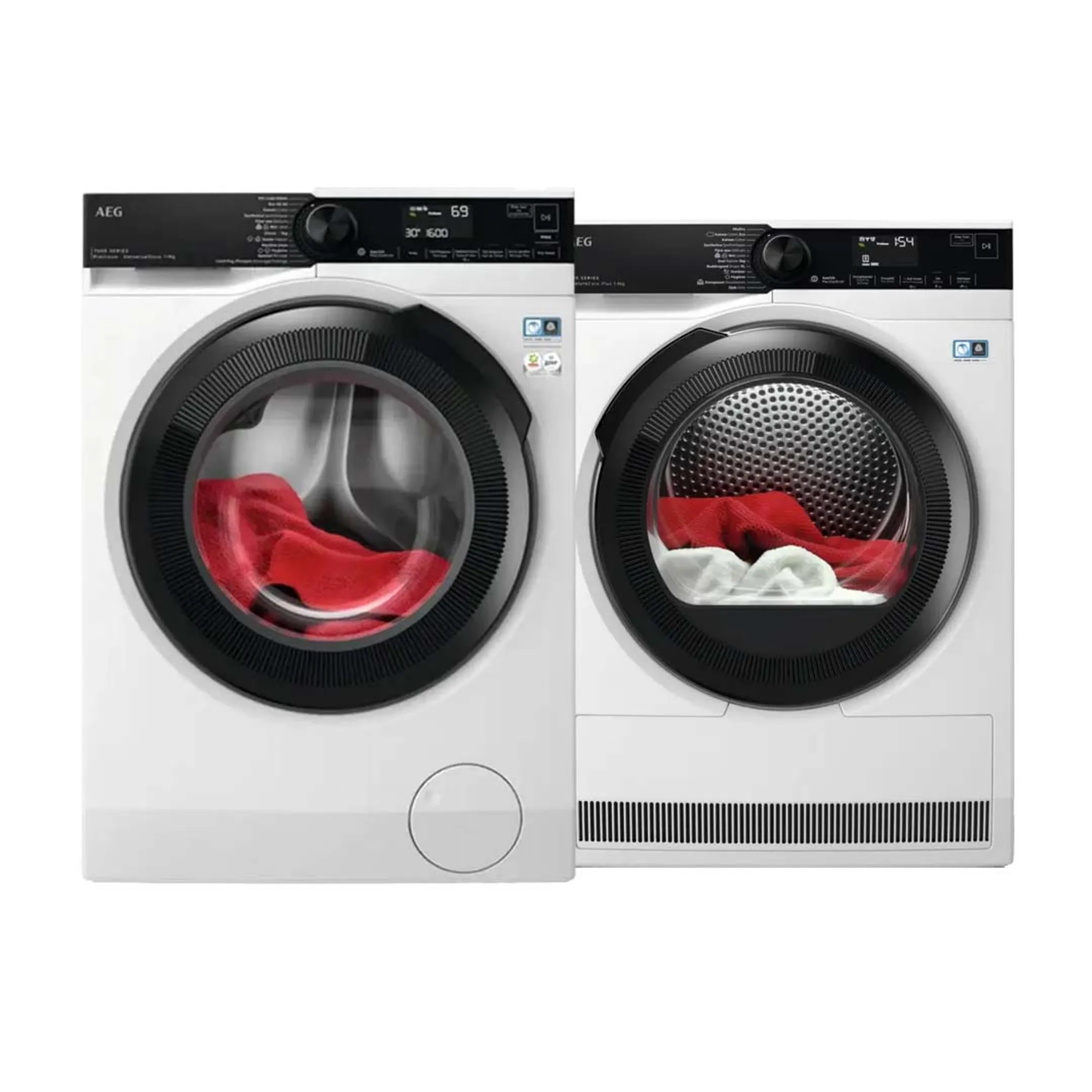 Bundel - Wasmachine LR76U964 ProSteam + Droogkast TR98H64B AbsoluteCare Plus