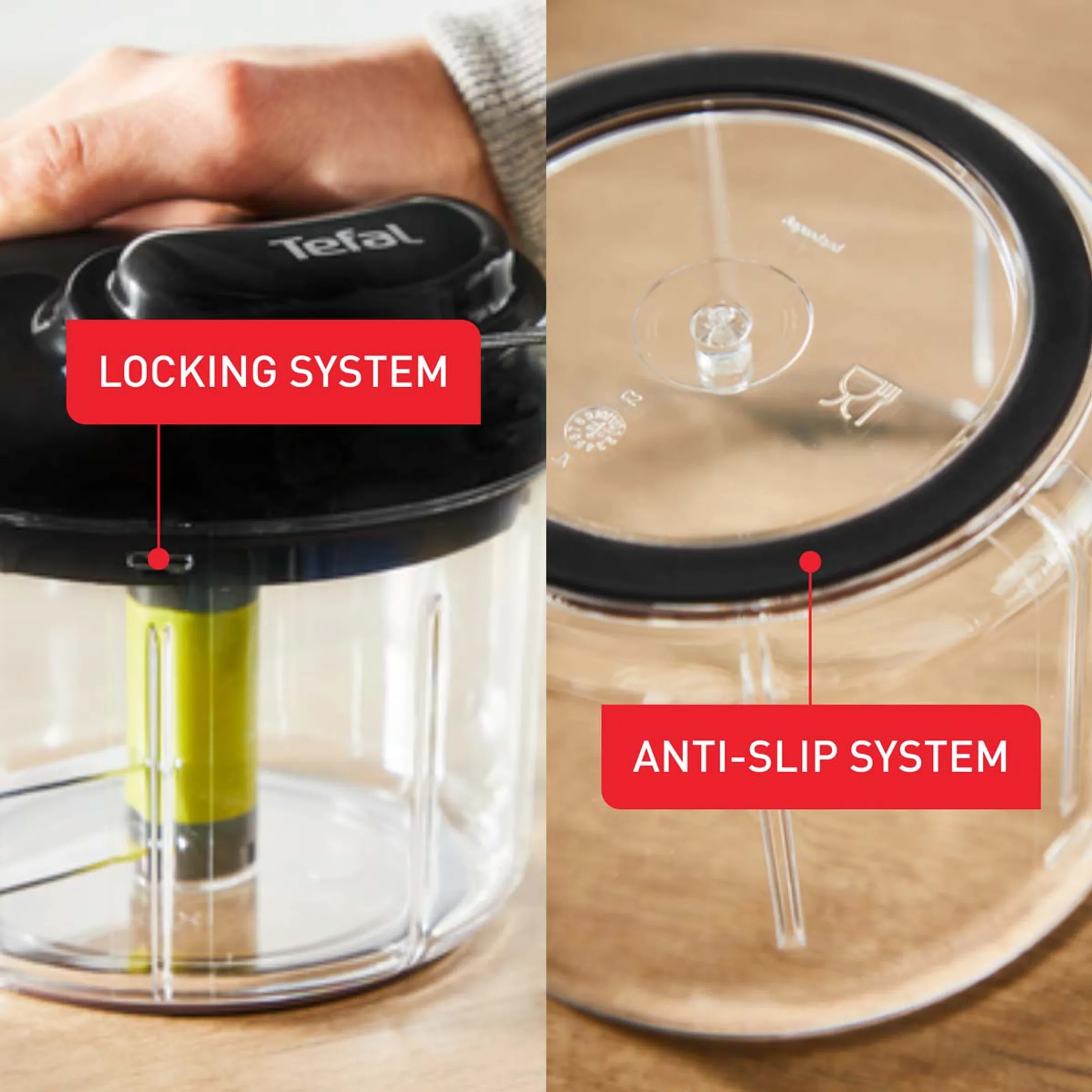 Tefal 5 Second Chopper K1320404 Hachoir manuel - 0,9L image