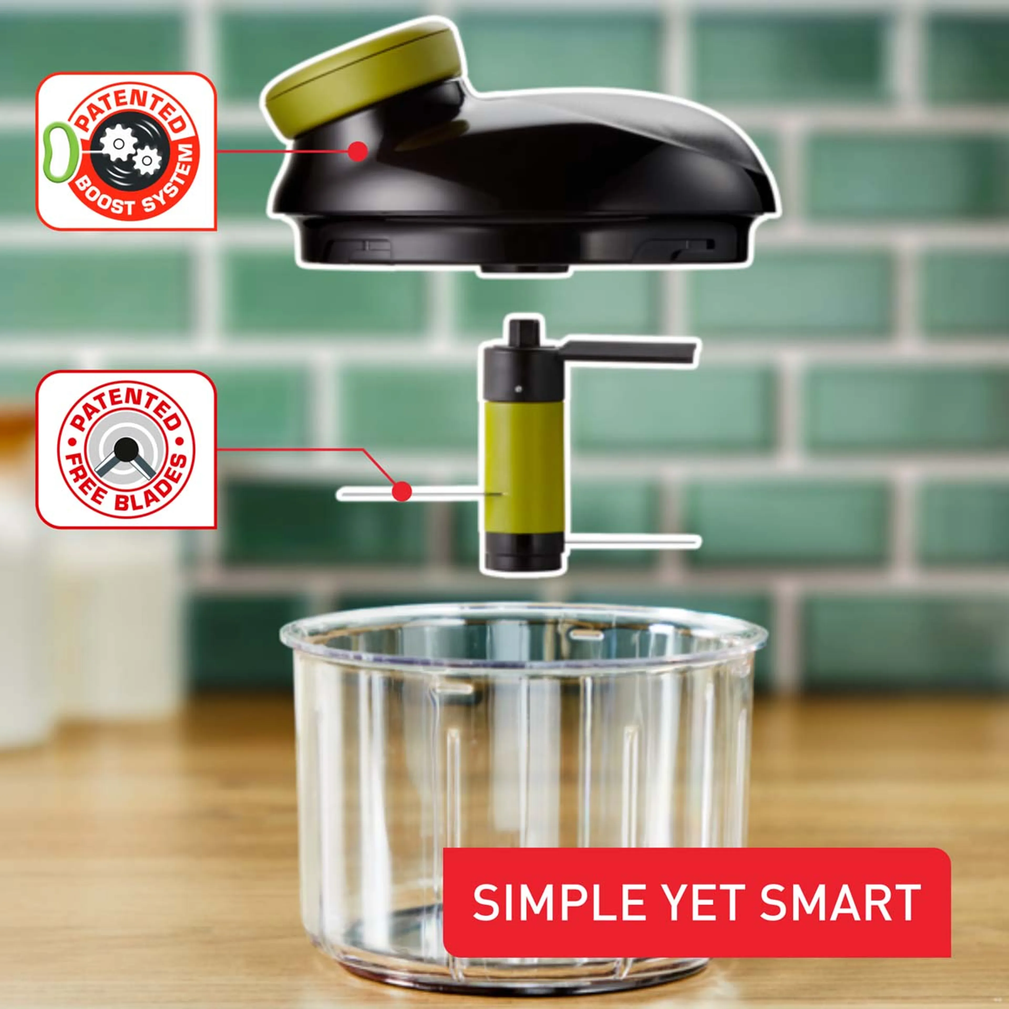 Tefal 5 Second Chopper K1320404 Hachoir manuel - 0,9L image