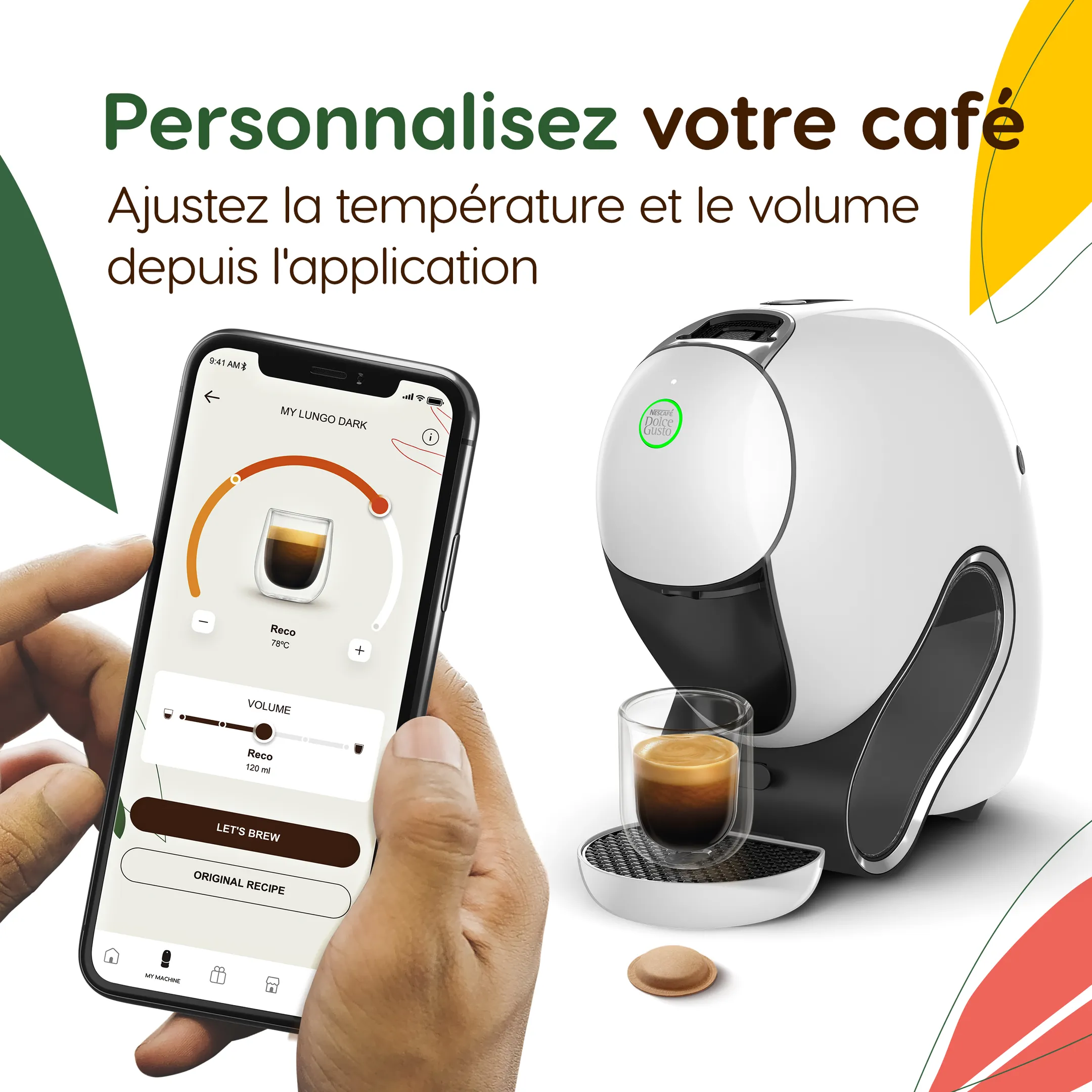 Krups Machine à café NESCAFÉ Dolce Gusto NEO CAFFÈ blanche KP830110 image