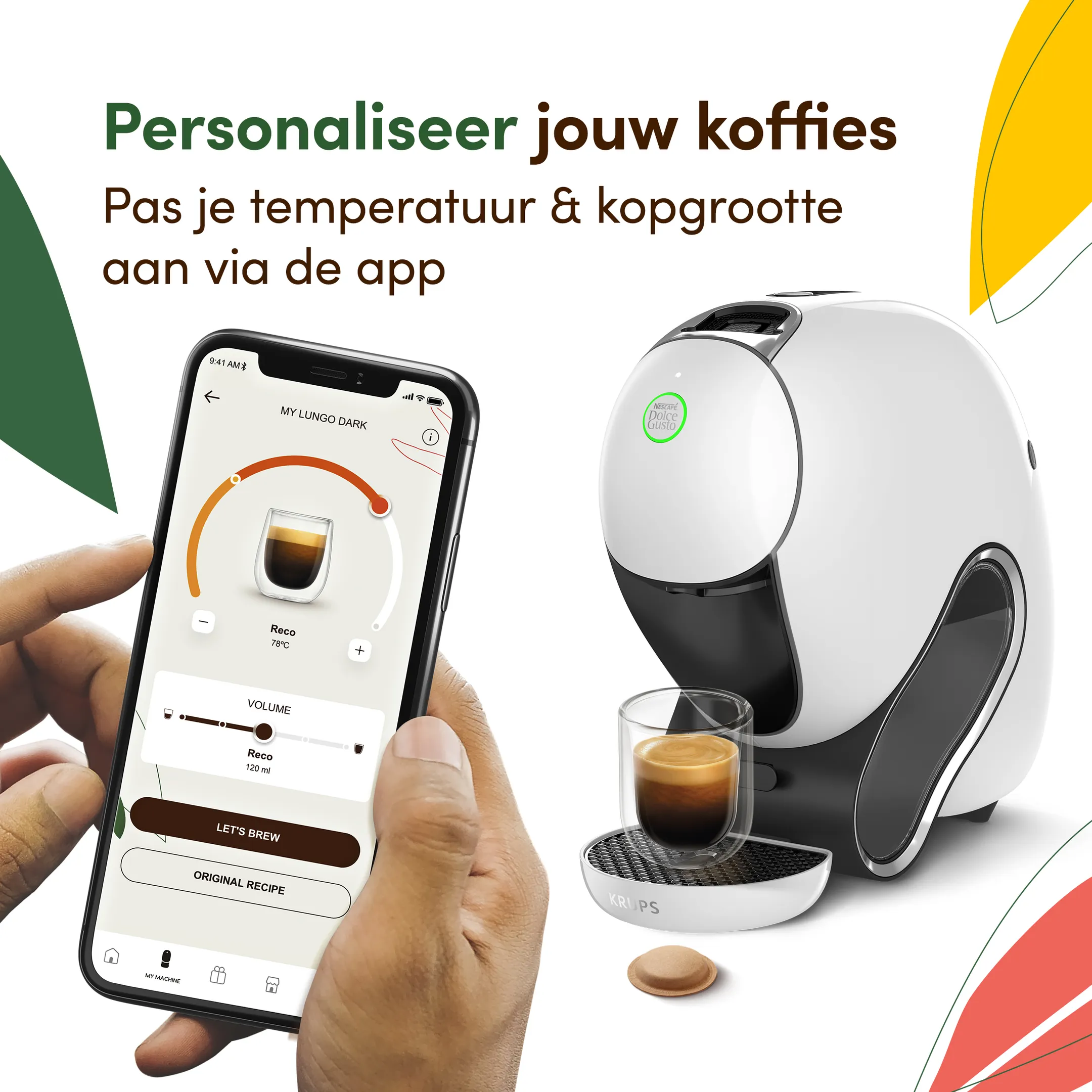 Krups Koffiemachine NESCAFÉ Dolce Gusto NEO CAFFÈ wit KP830110 image