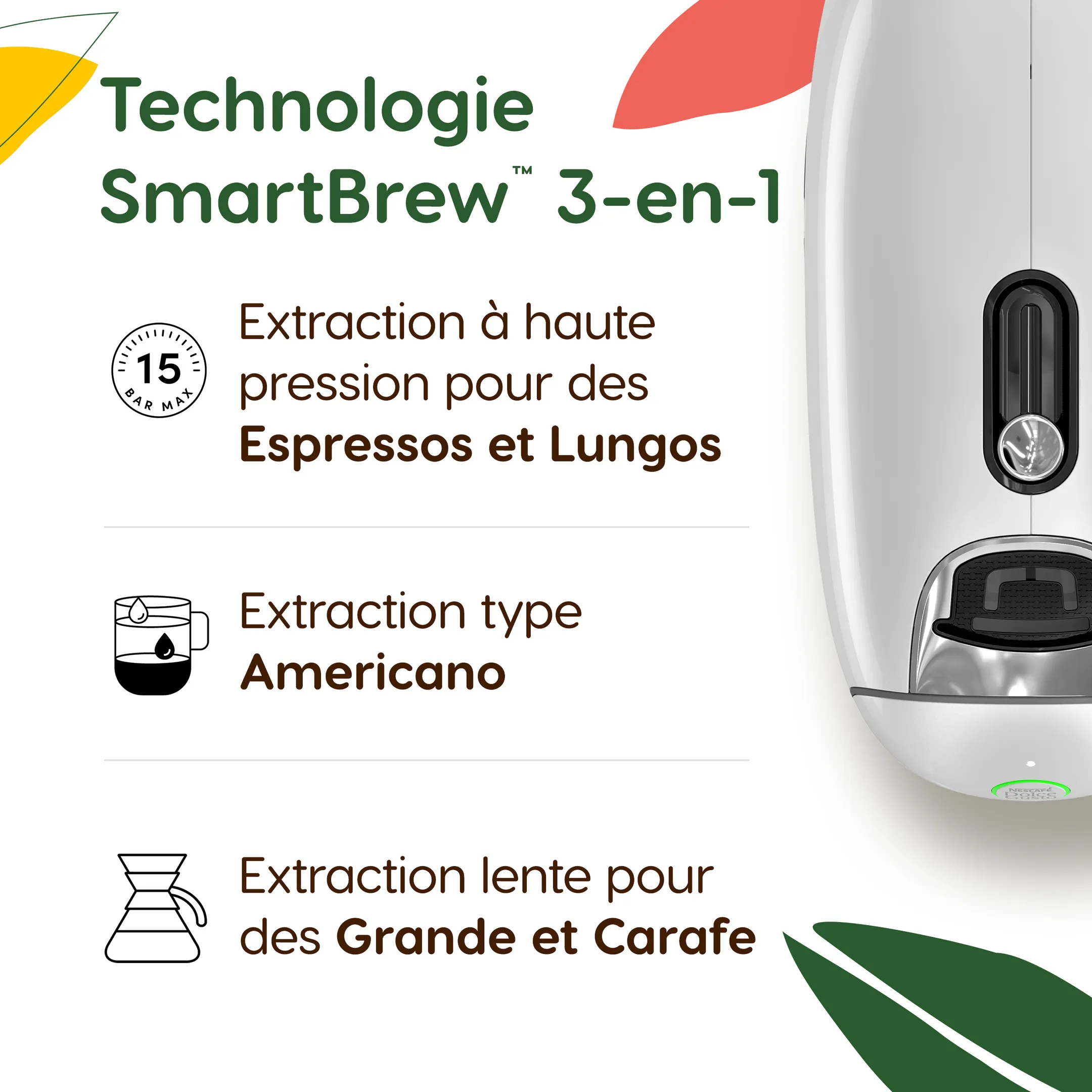 Krups Machine à café NESCAFÉ Dolce Gusto NEO CAFFÈ blanche KP830110 image