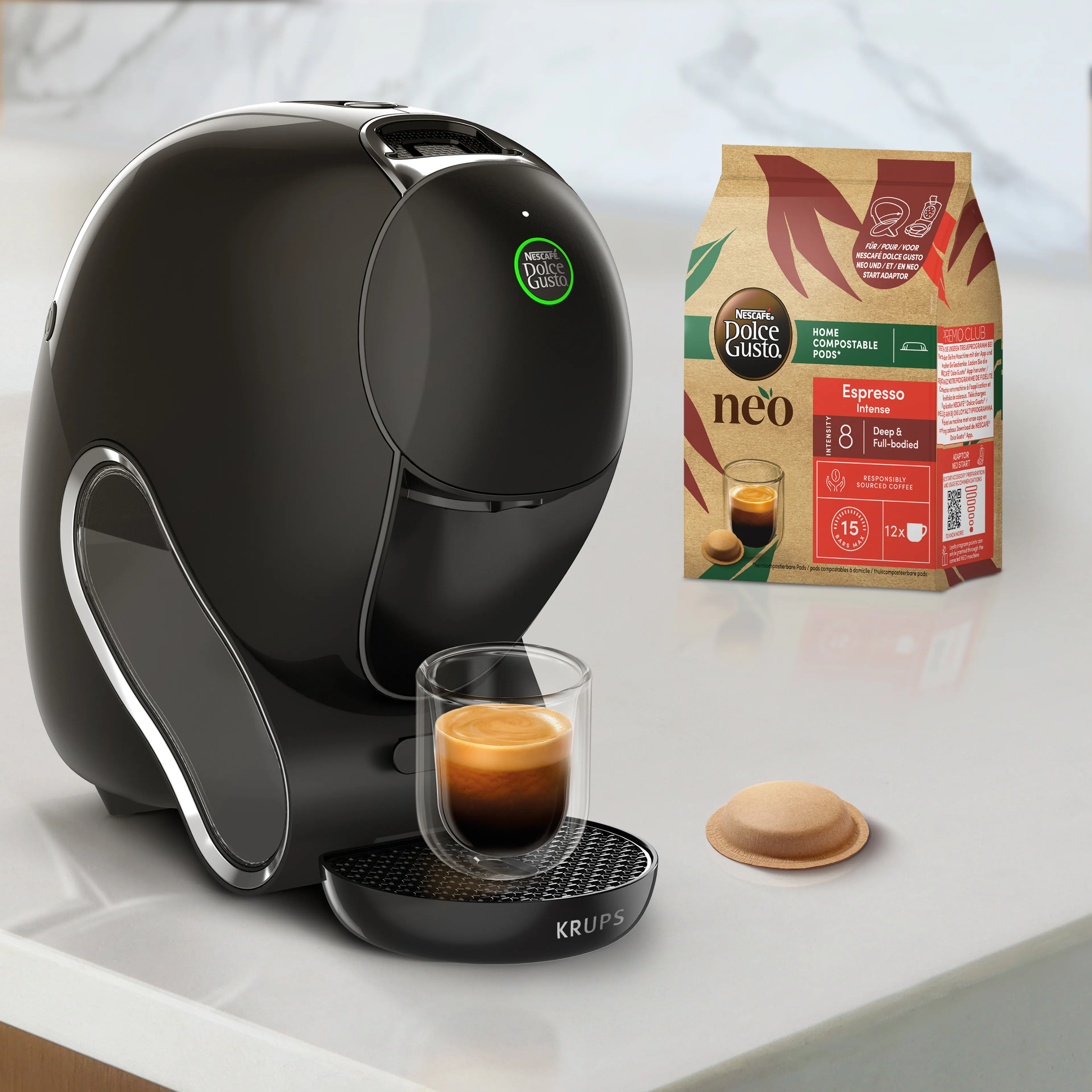 Krups Koffiemachine NESCAFÉ Dolce Gusto NEO CAFFÈ zwart KP830810 image