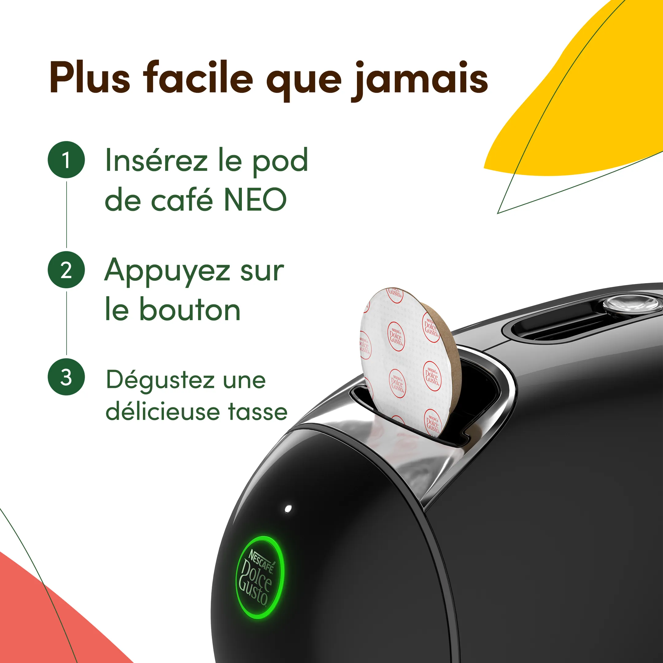 Krups Machine à café NESCAFÉ Dolce Gusto NEO CAFFÈ noire KP830810 image