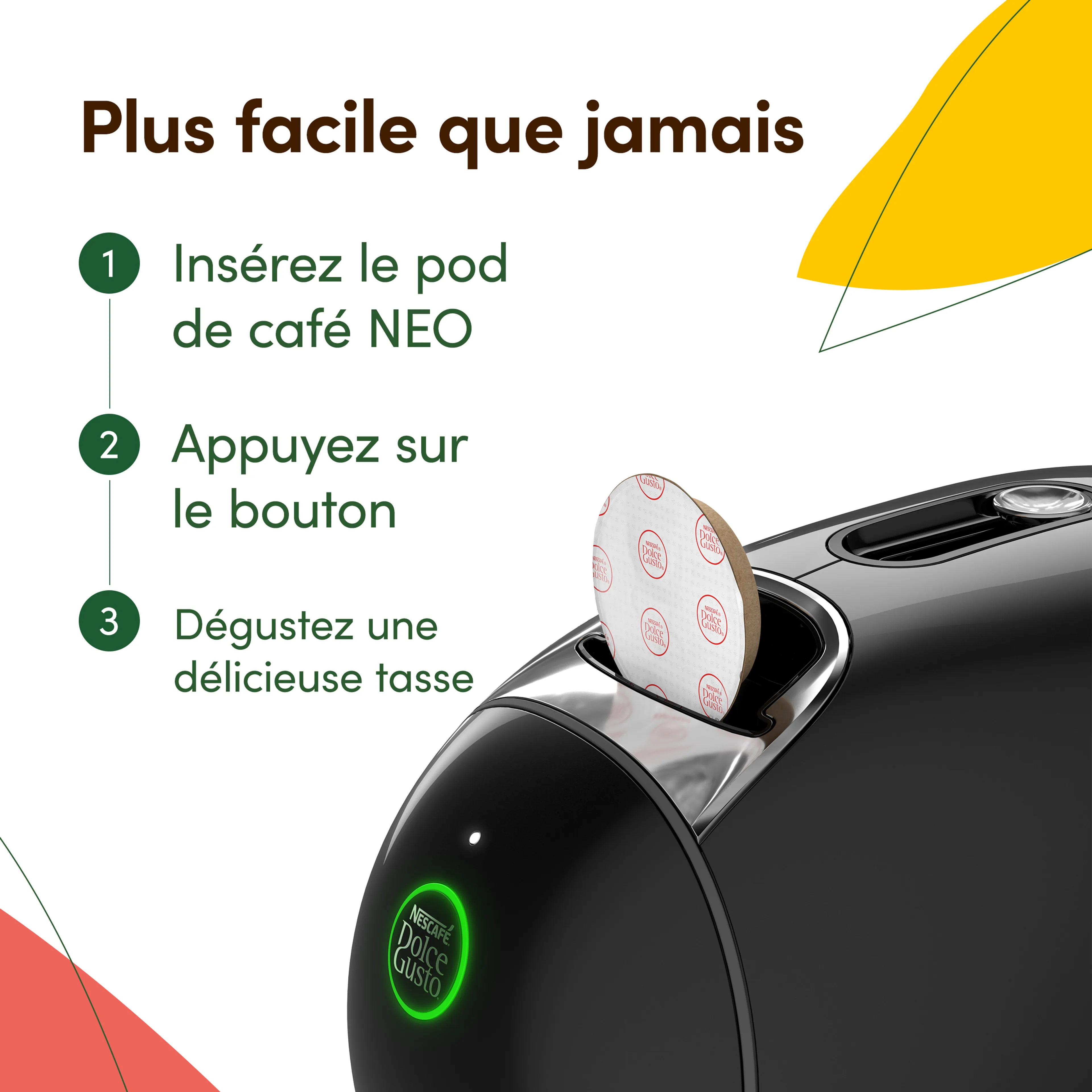 Krups Machine à café NESCAFÉ Dolce Gusto NEO CAFFÈ noire KP830810 image