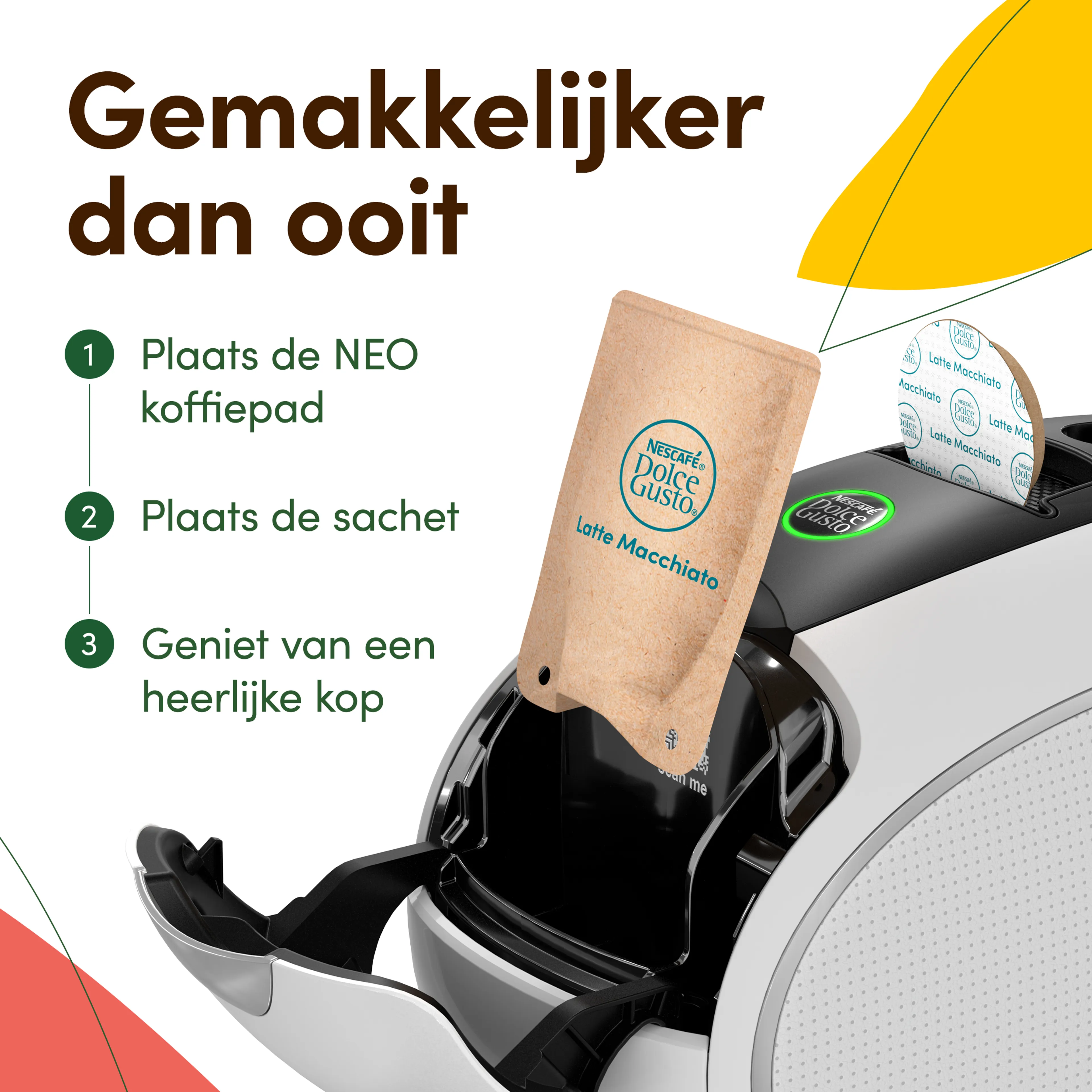 Krups Koffiemachine NESCAFÉ Dolce Gusto NEO LATTE wit KP850110 image