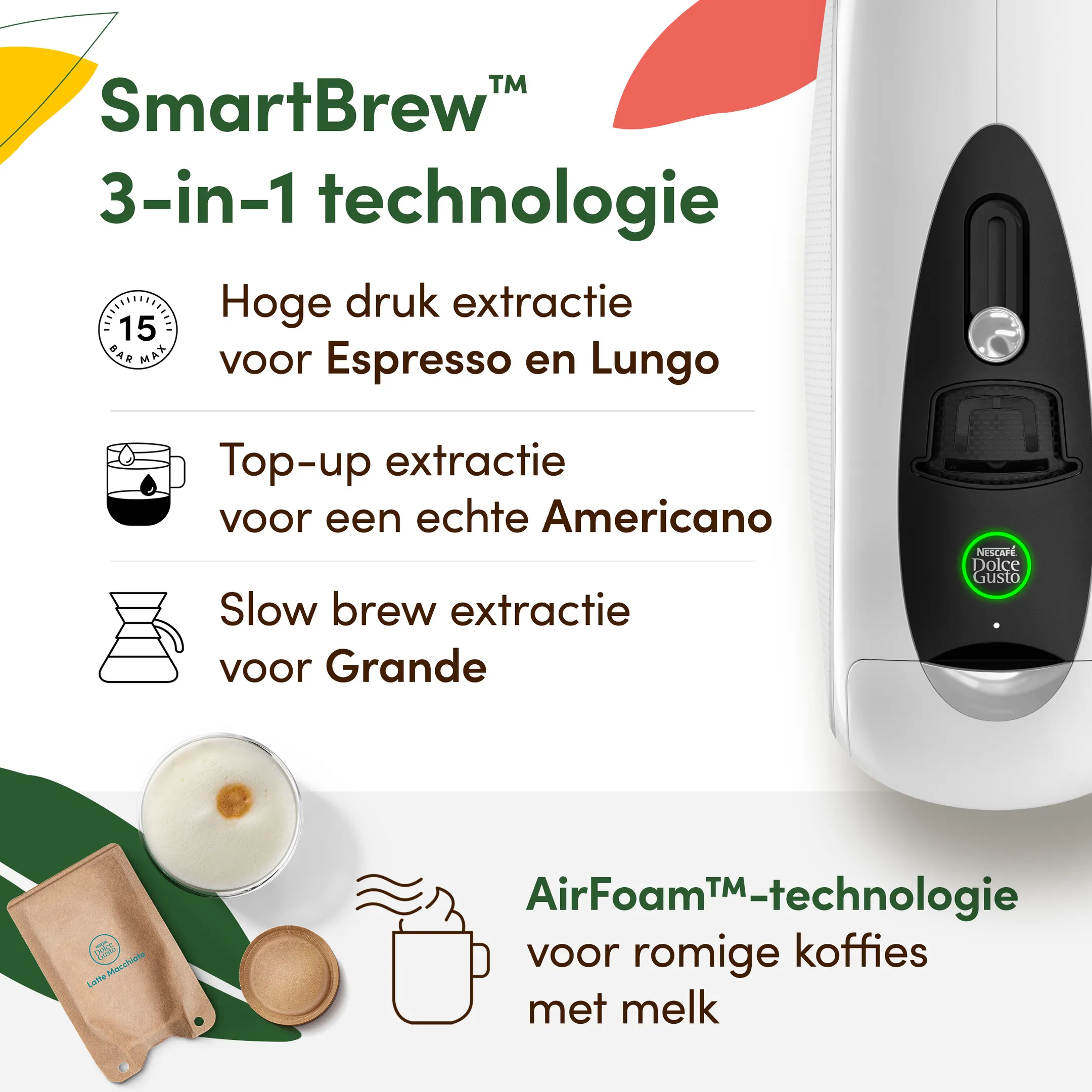 Krups Koffiemachine NESCAFÉ Dolce Gusto NEO LATTE wit KP850110 image