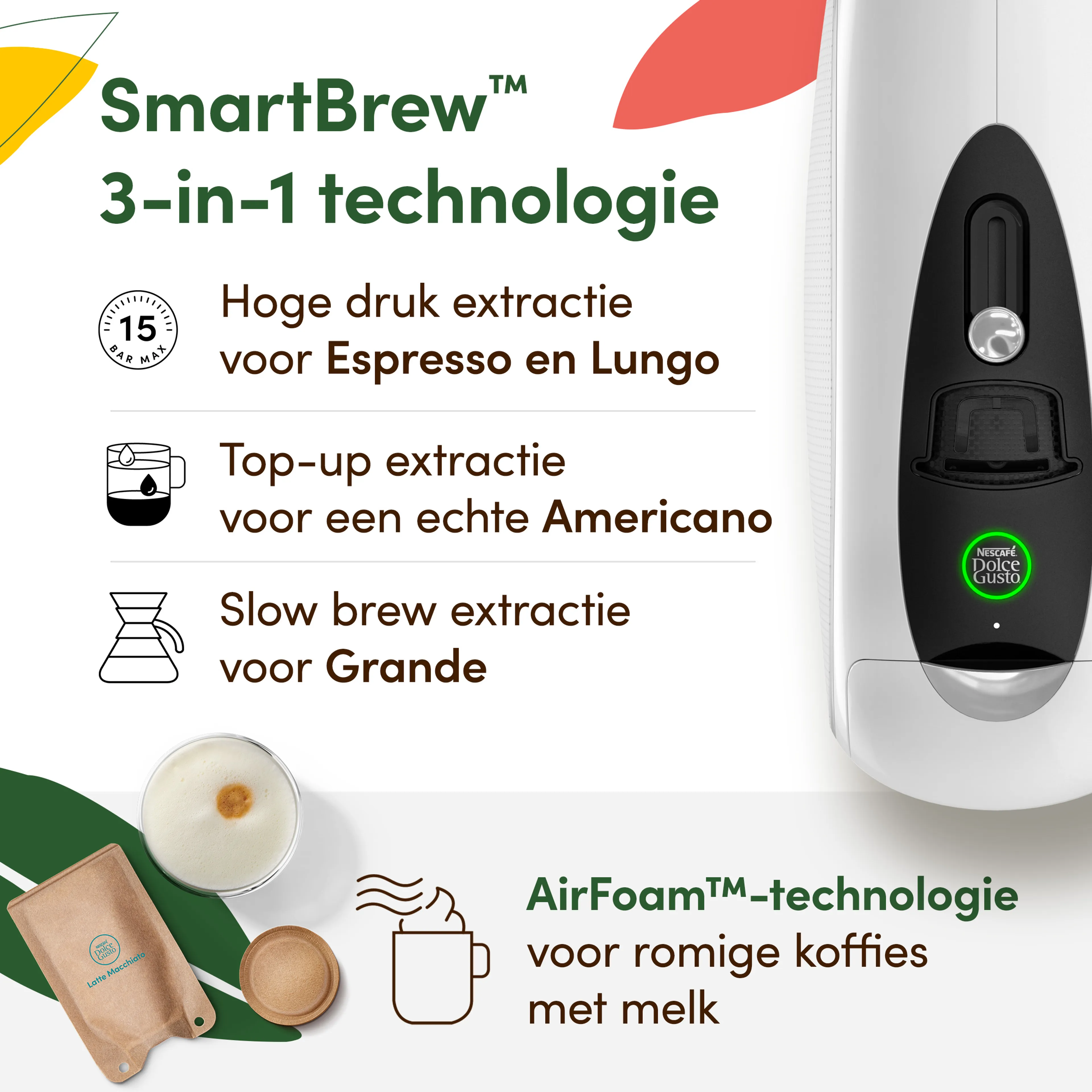 Krups Koffiemachine NESCAFÉ Dolce Gusto NEO LATTE wit KP850110 image