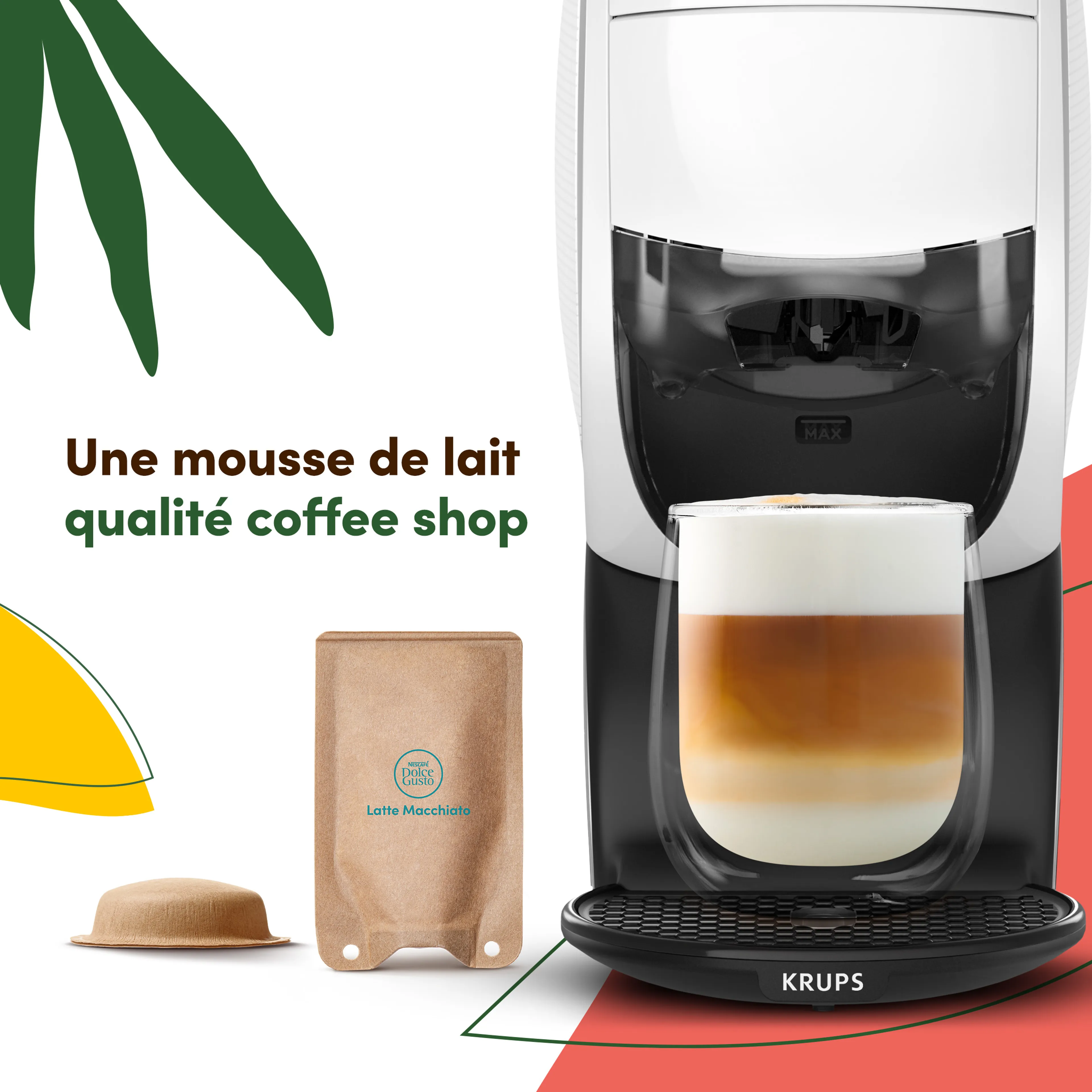 Krups Machine à café NESCAFÉ Dolce Gusto NEO LATTE blanche KP850110 image