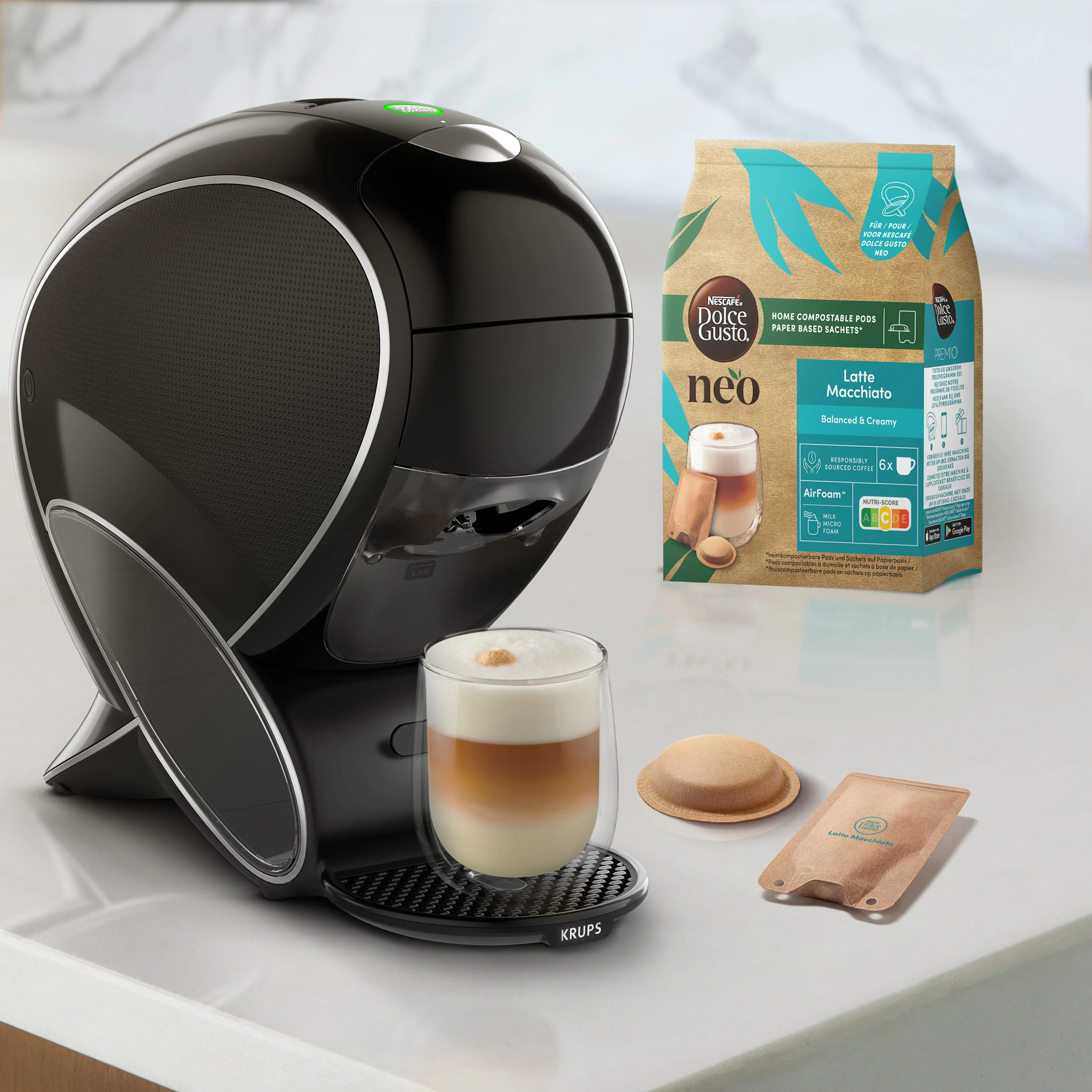 Krups Machine à café NESCAFÉ Dolce Gusto NEO LATTE noire KP850810 image