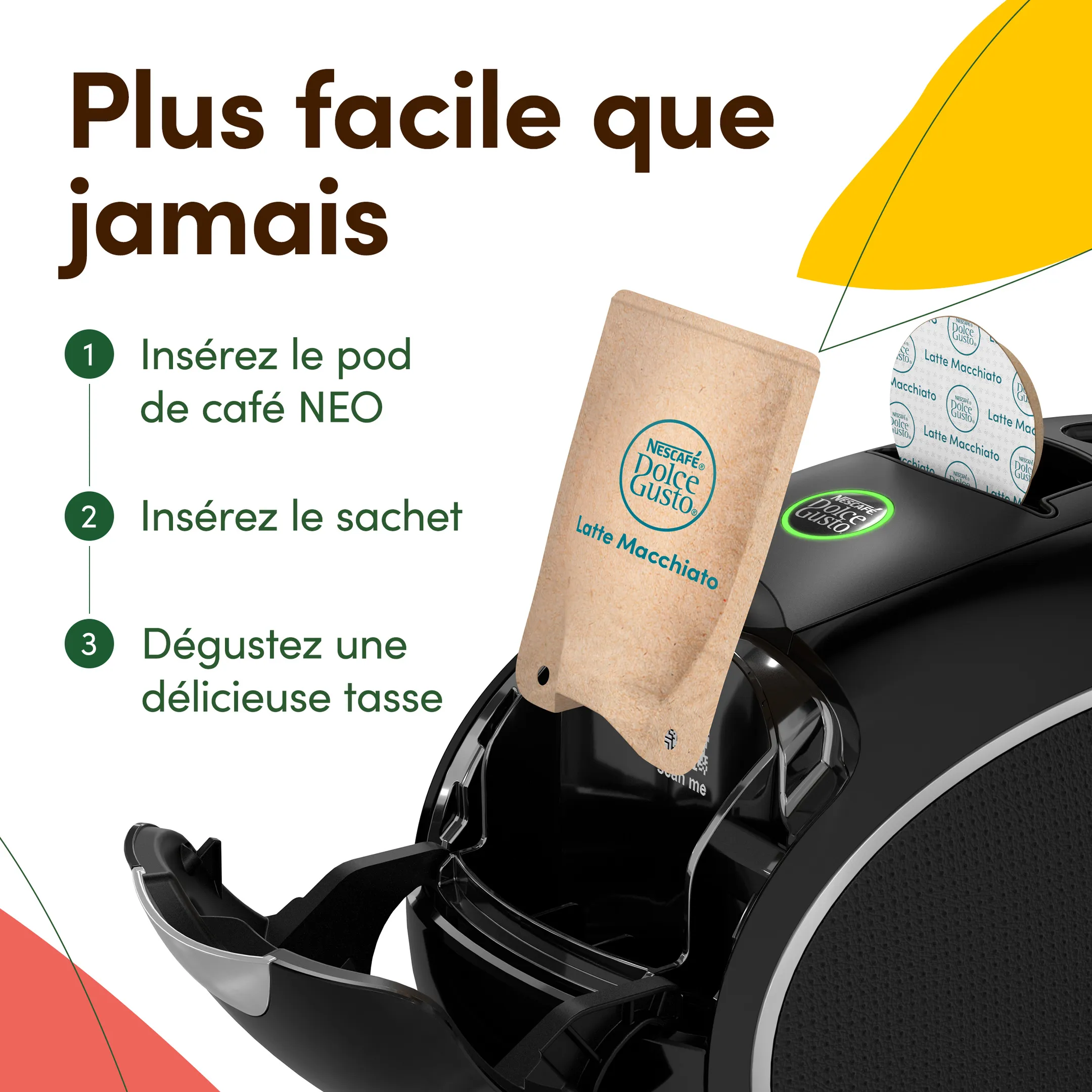 Krups Machine à café NESCAFÉ Dolce Gusto NEO LATTE noire KP850810 image