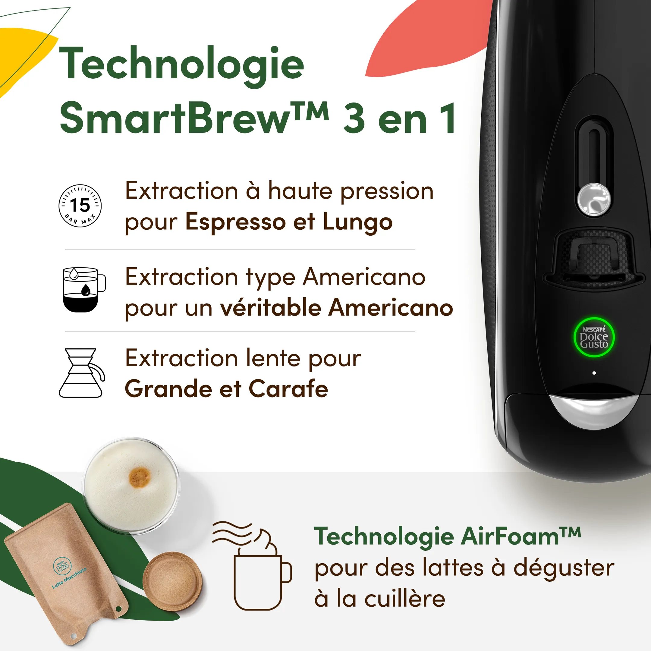 Krups Machine à café NESCAFÉ Dolce Gusto NEO LATTE noire KP850810 image