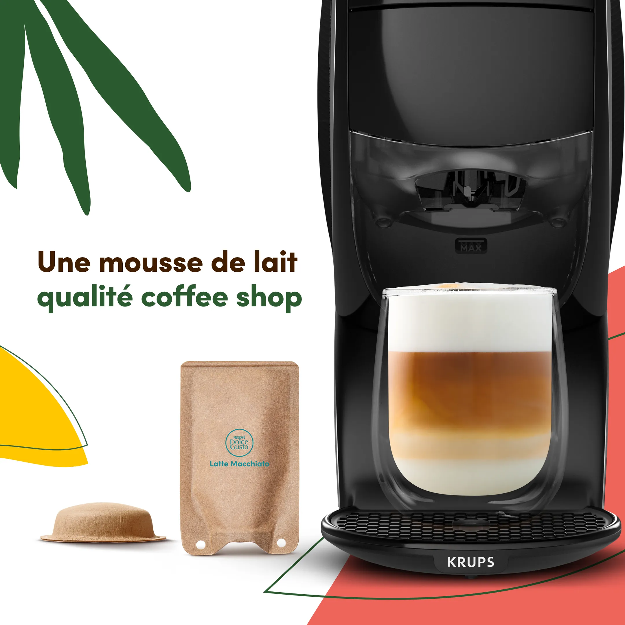 Krups Machine à café NESCAFÉ Dolce Gusto NEO LATTE noire KP850810 image