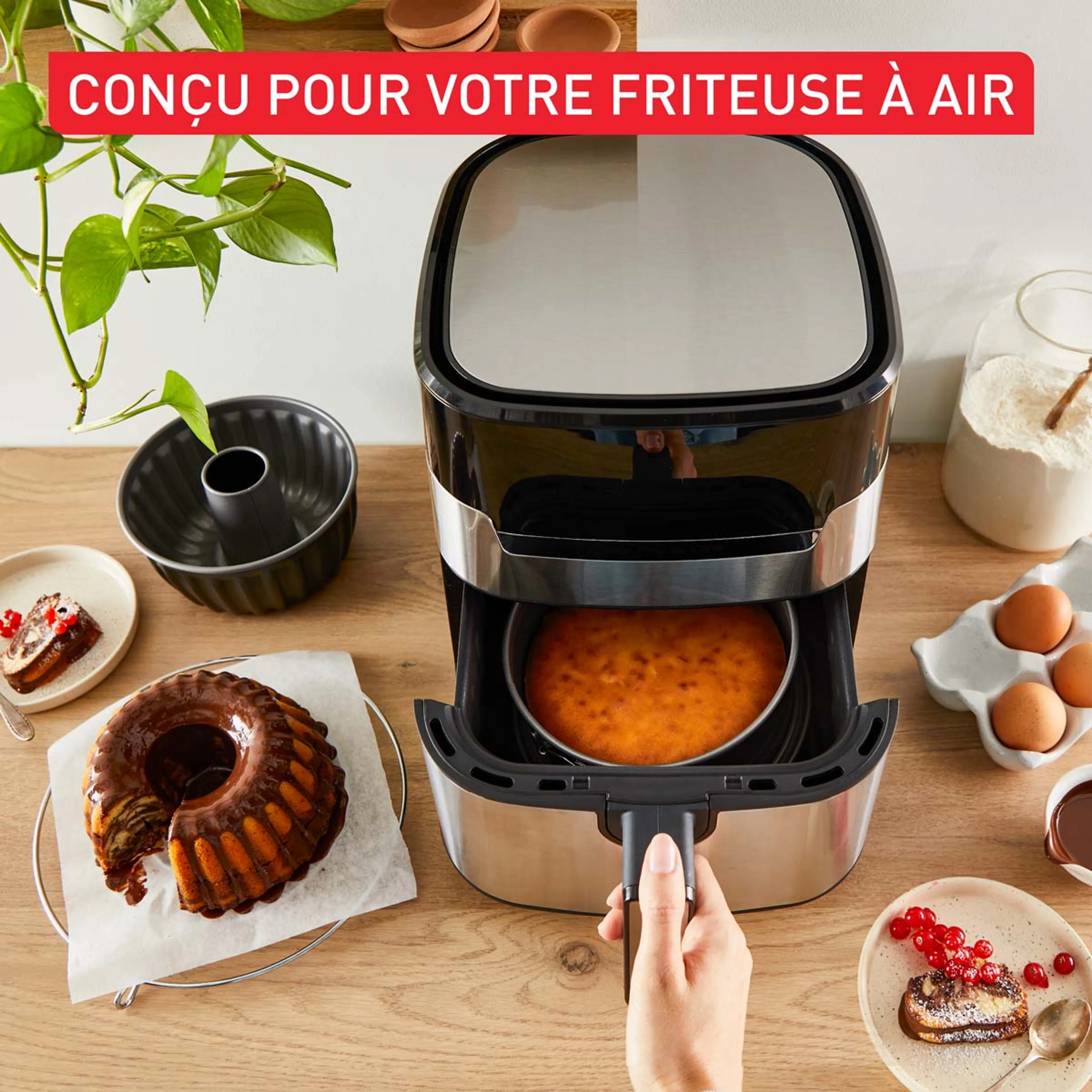 Tefal Easy Release J176S204 Set de 2 moules à gâteaux pour air fryer image