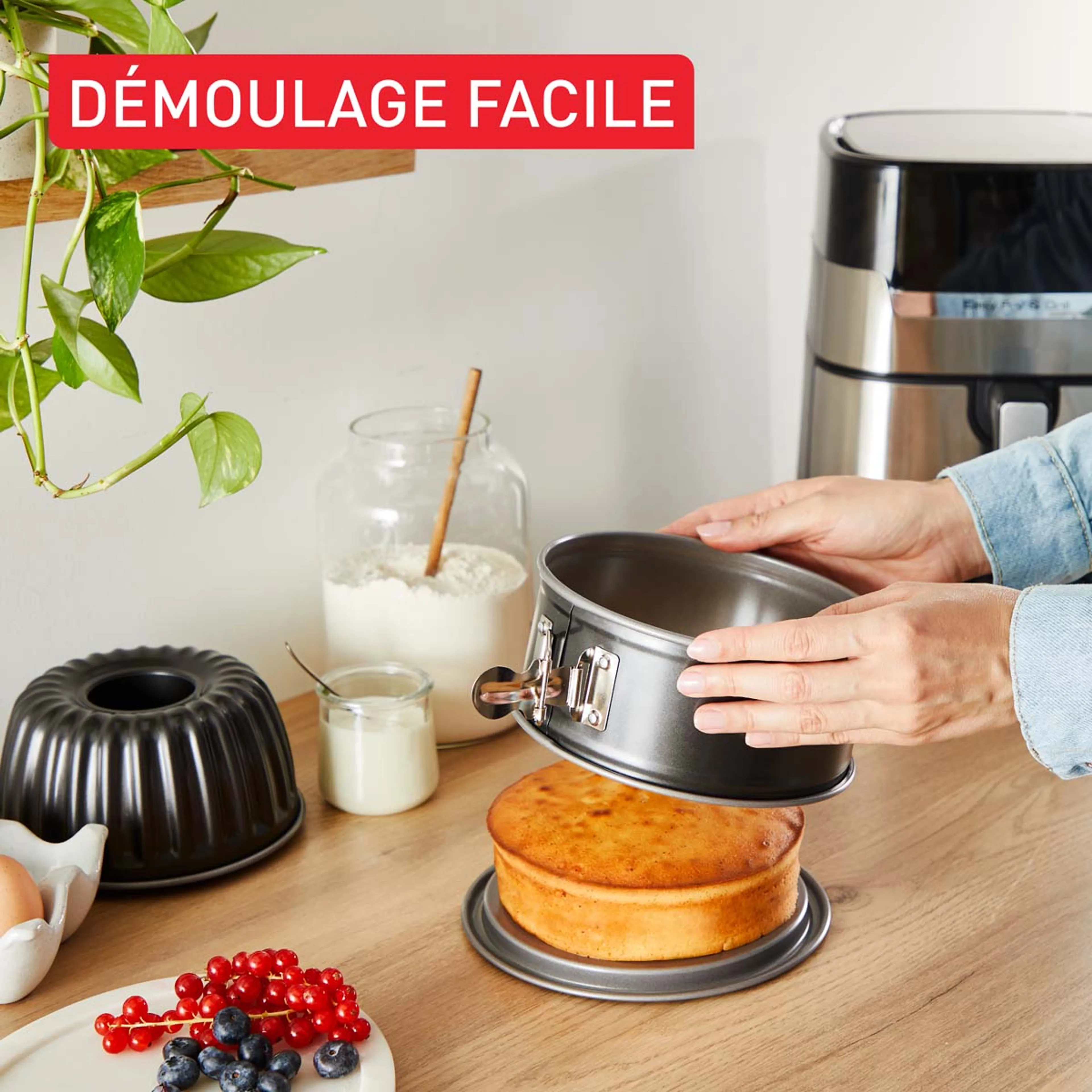 Tefal Easy Release J176S204 Set de 2 moules à gâteaux pour air fryer image