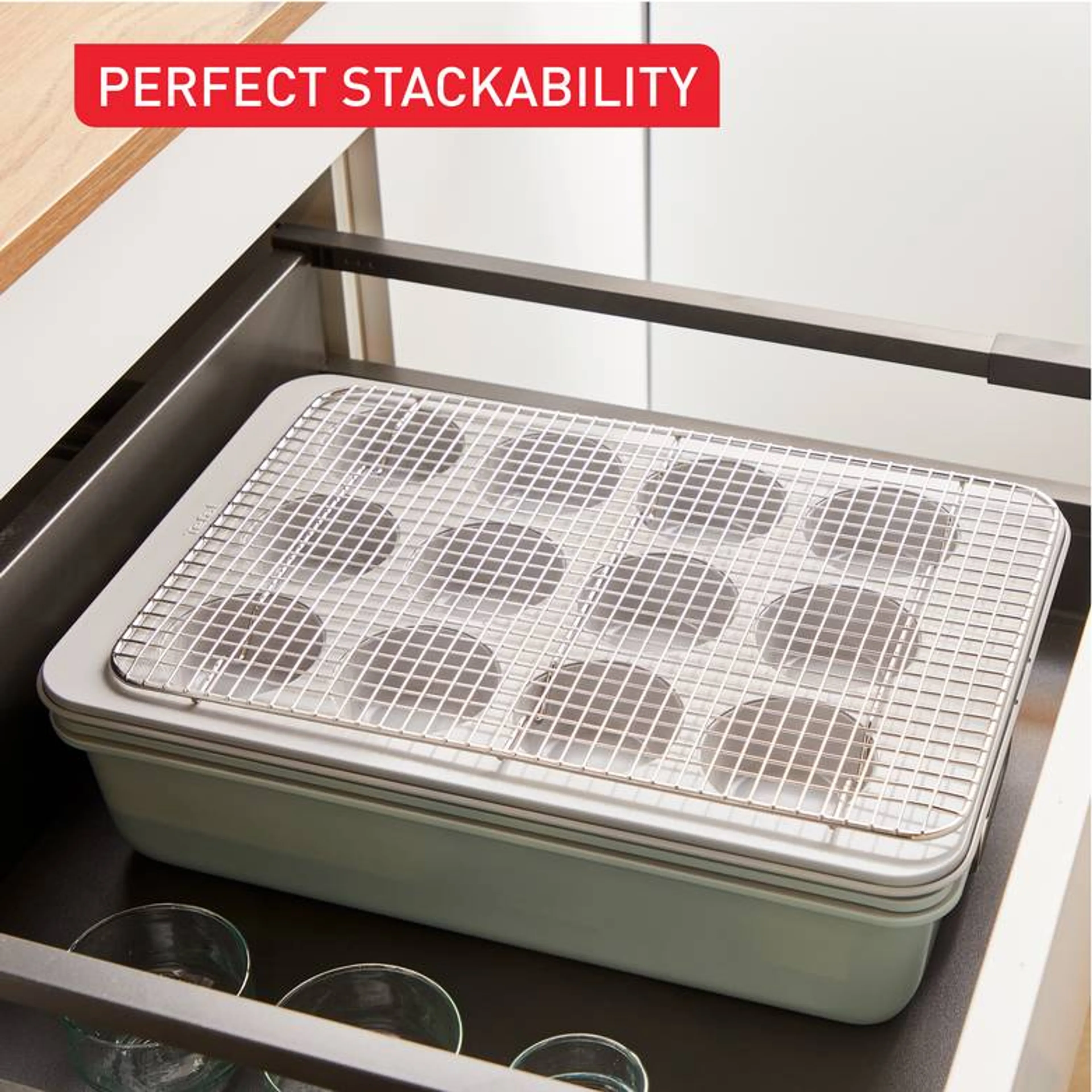 Tefal 5-delige stapelbare keramische bakvormenset image